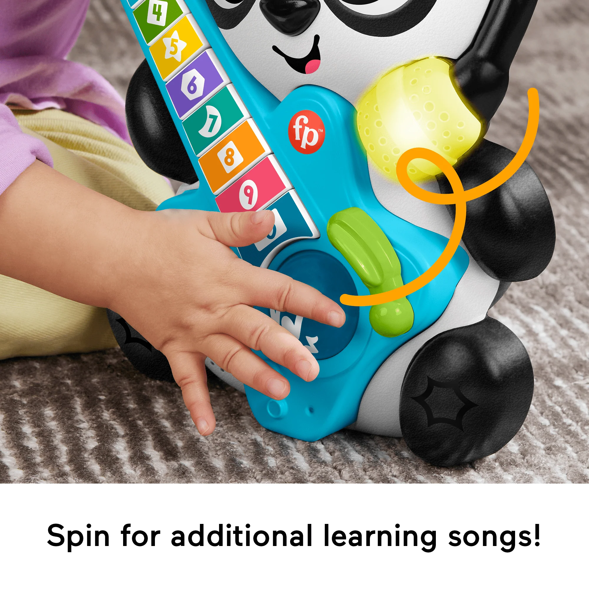 Fisher-Price Link Squad Jam & Count Panda Baby Learning Toy With Music & Lights - Image 4