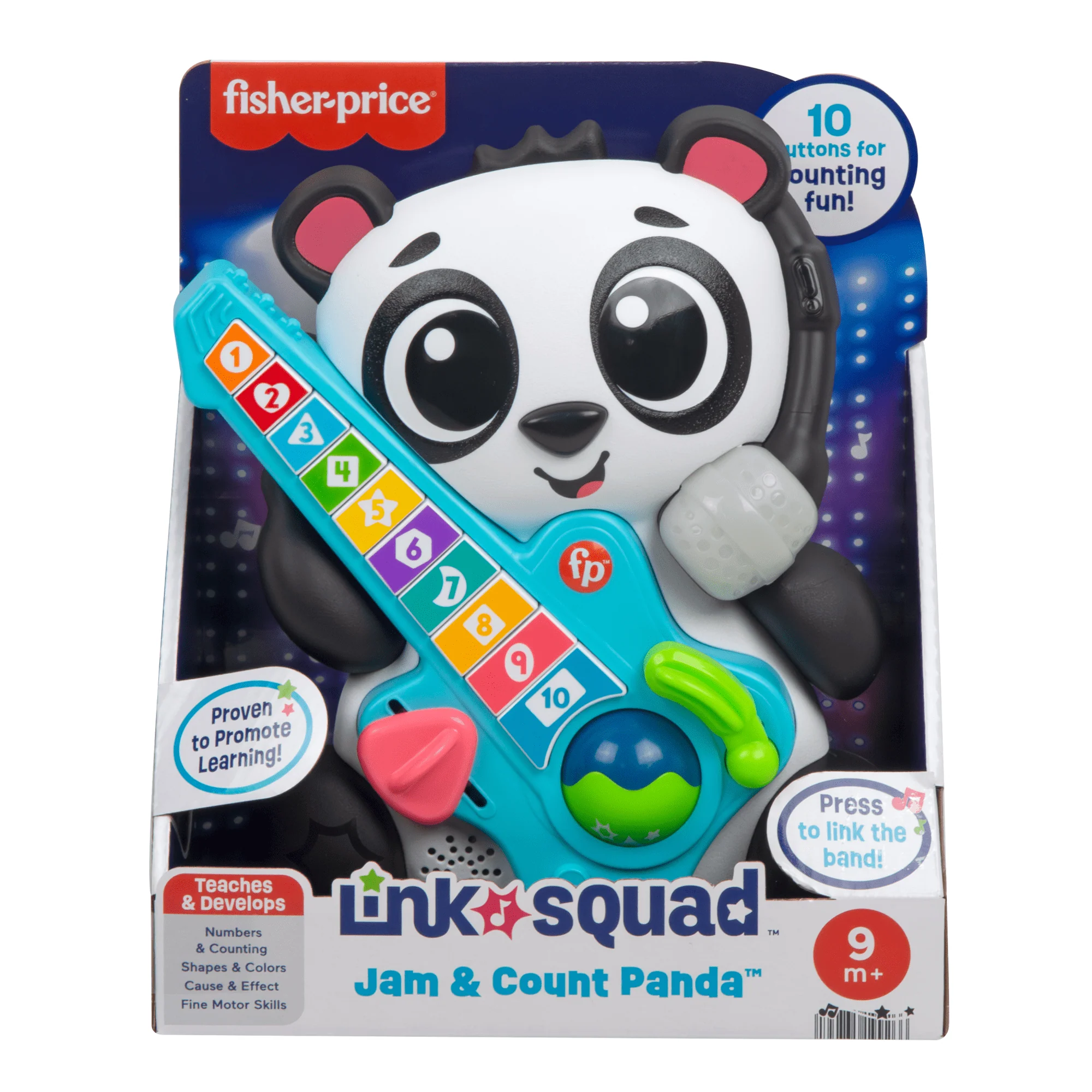 Fisher-Price Link Squad Panda Musique et Comptage, Musique, Lumières - Image 6