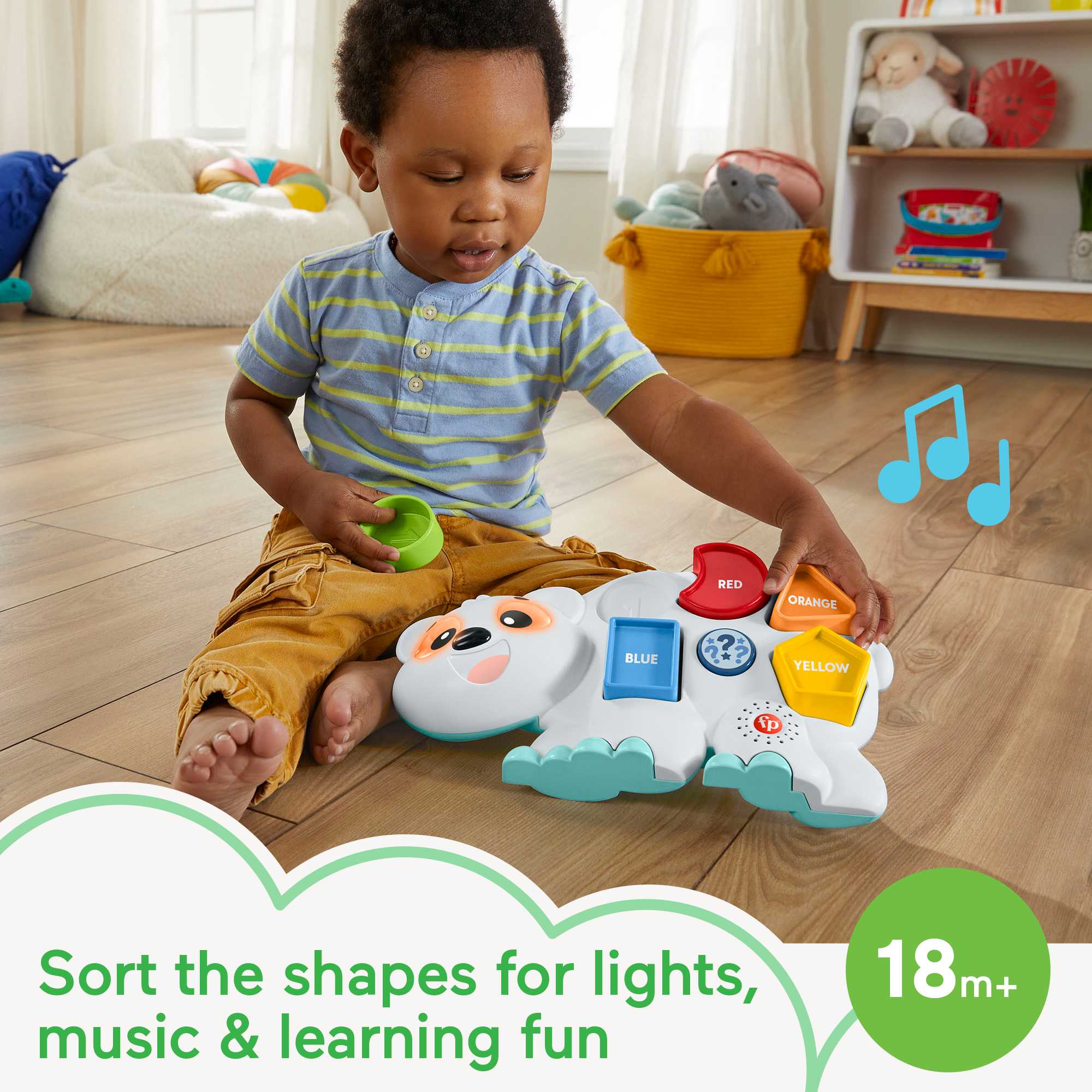 Fisher-Price Linkimals Puzzlin' Shapes Polar Bear - French Version - Image 2