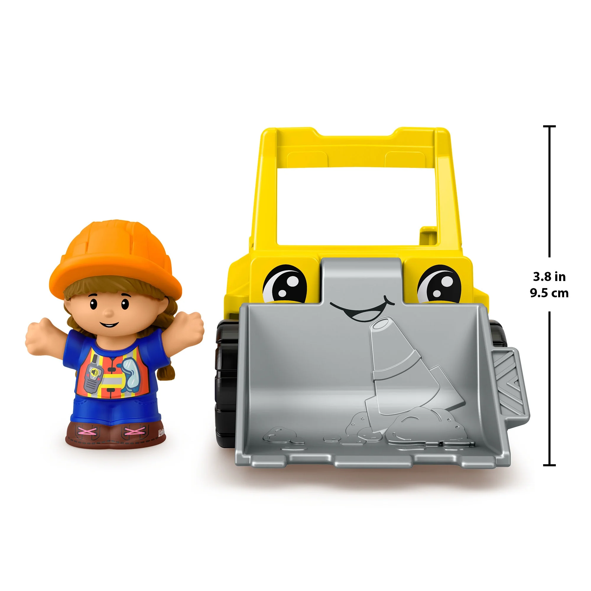 Fisher-Price Little People Bulldozer Construction Toy & Figure Set For Toddlers, 2 Pieces - Image 4