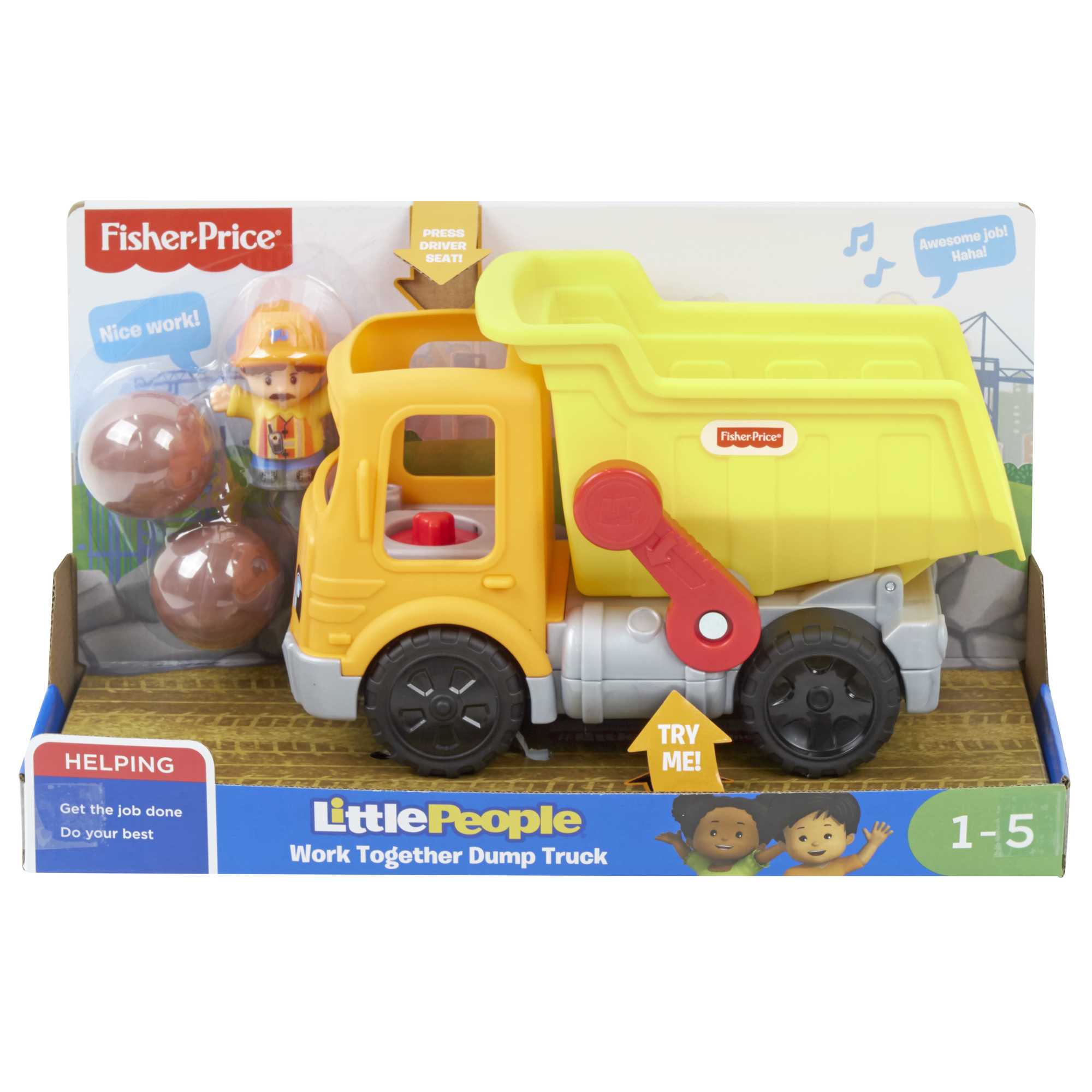 Fisher-Price Little People Camion à Benne Travail en Équipe - Image 6