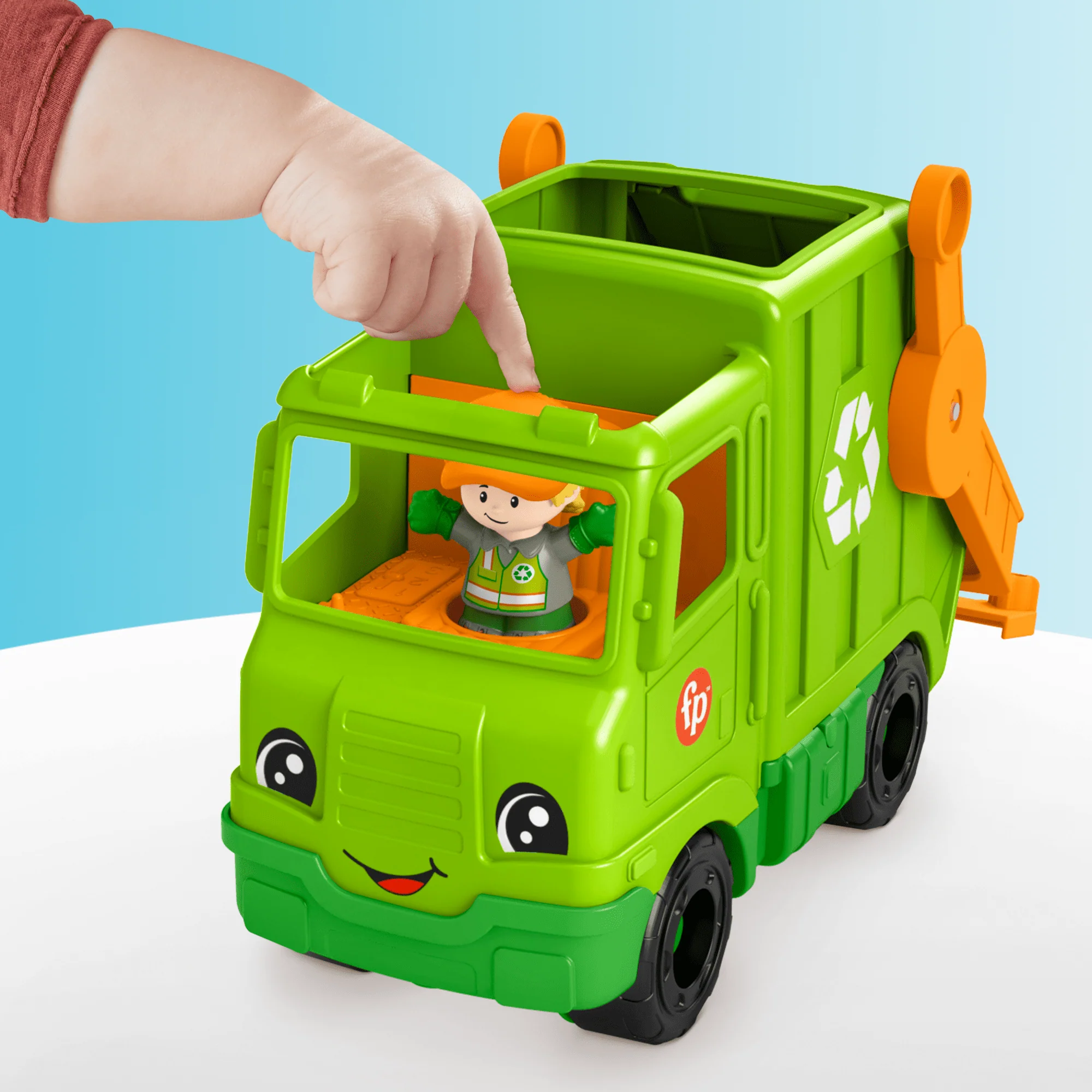 Fisher-Price  Little People  Camion de Recyclage Musical, 5Éléments - Image 4