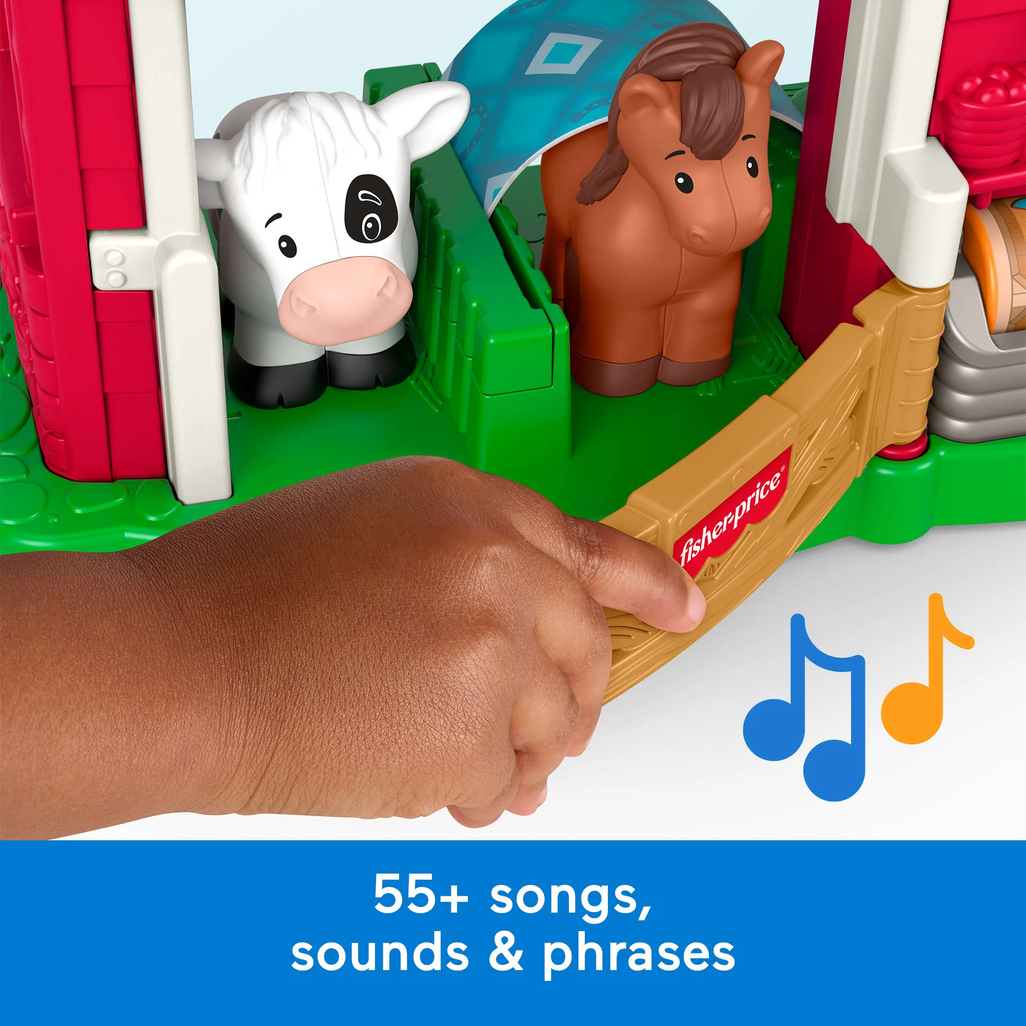 Fisher-Price Little People Caring Fun Animal Farm Playset Toddler Learning Toy, Multilanguage Version - Image 4