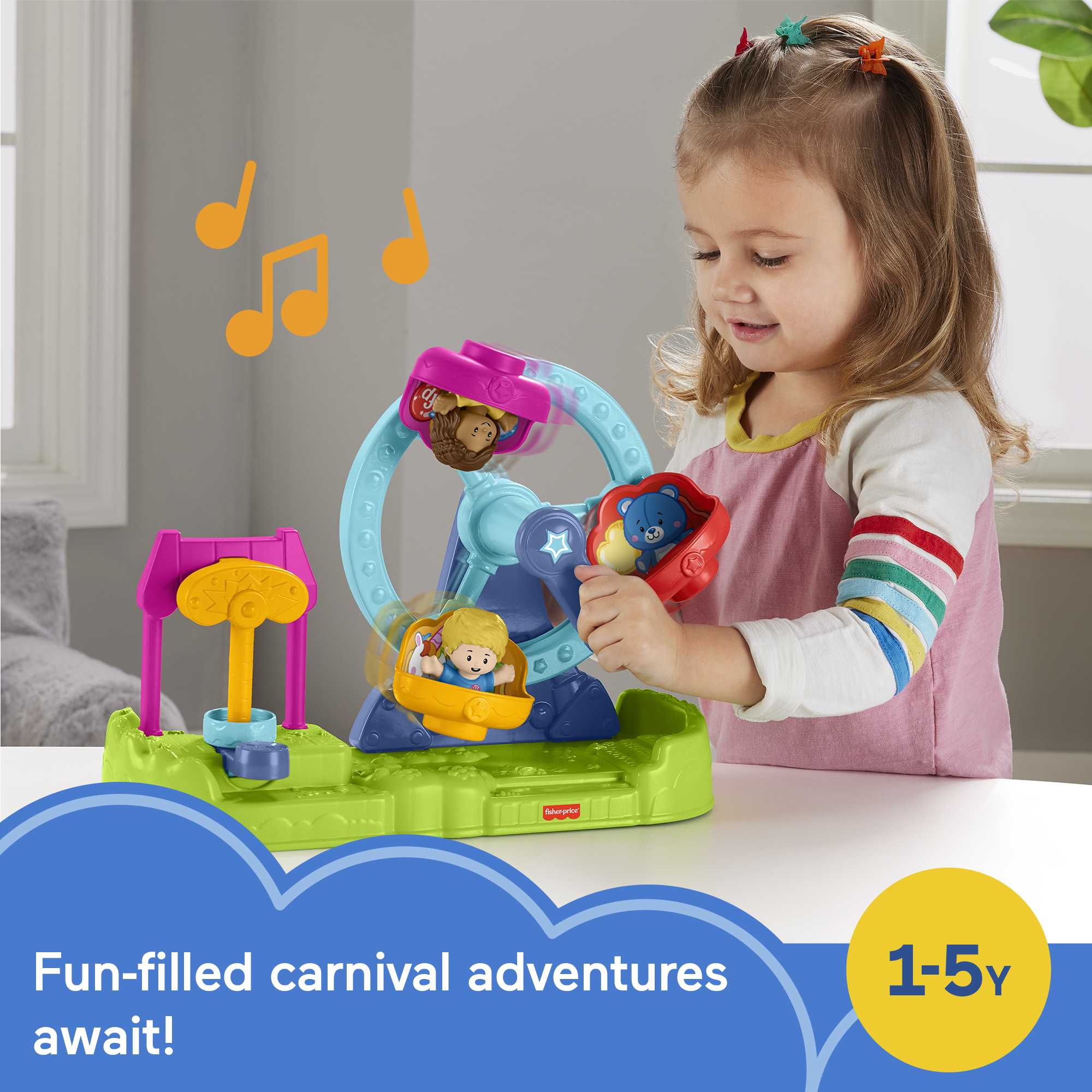 Fisher-Price Little People Carnival Playset With Ferris Wheel & Figures For Toddlers - Image 2