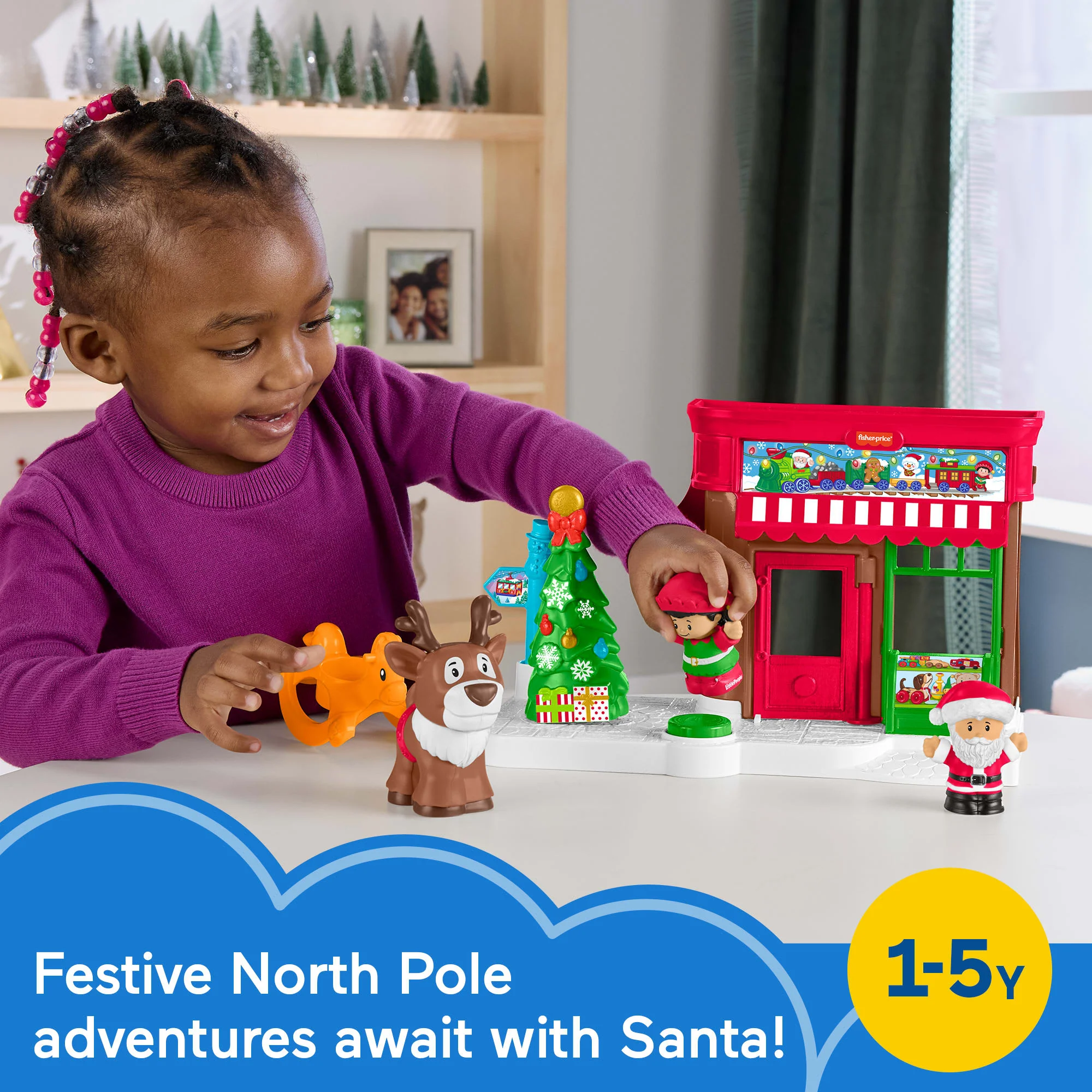 Fisher-Price Little People Christmas Wonderland Gift Set For Toddlers & Kids, 8 Pieces - Image 2