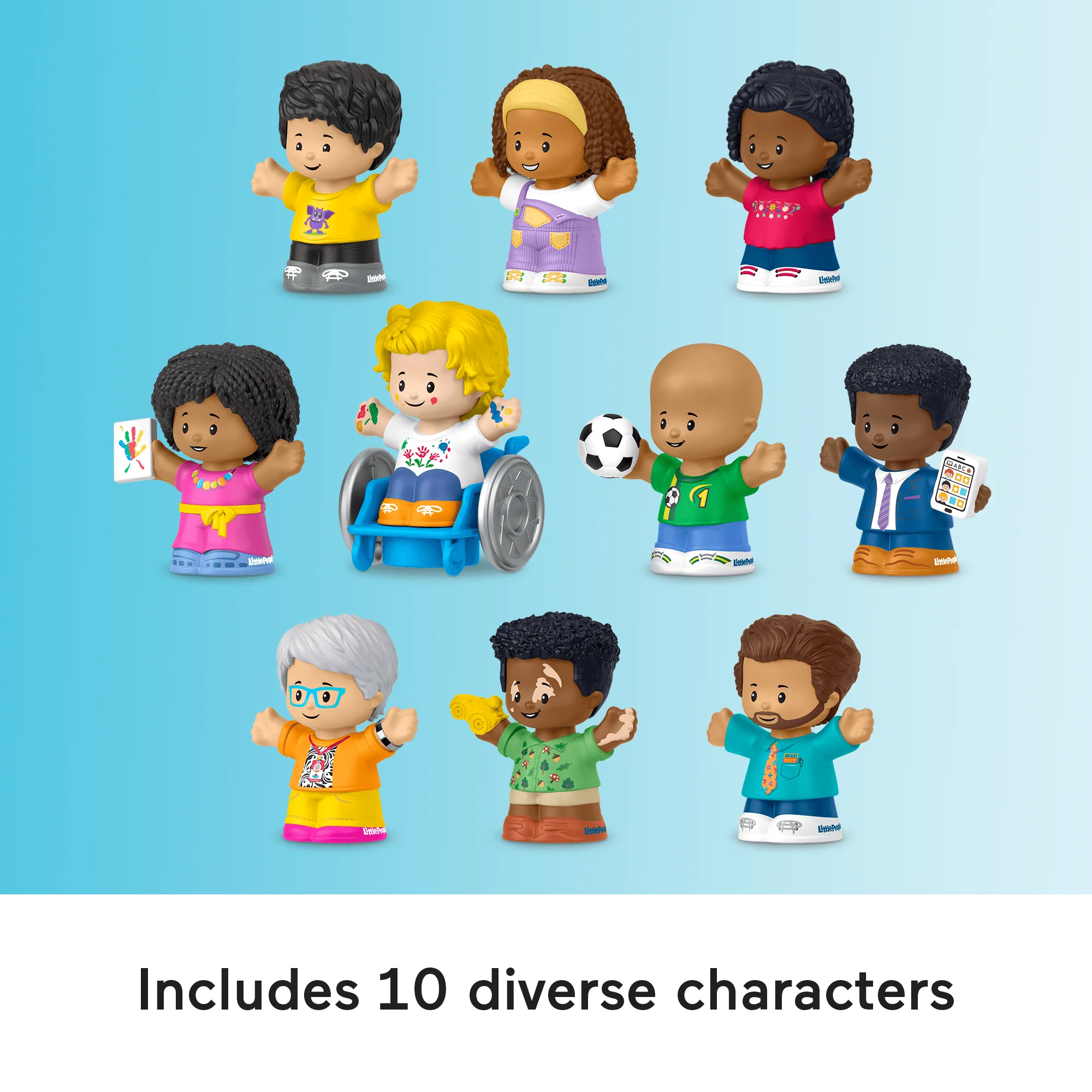 Fisher-Price Little People Classroom Figures 10-Piece Set For Toddler & Preschool Pretend Play - Image 3