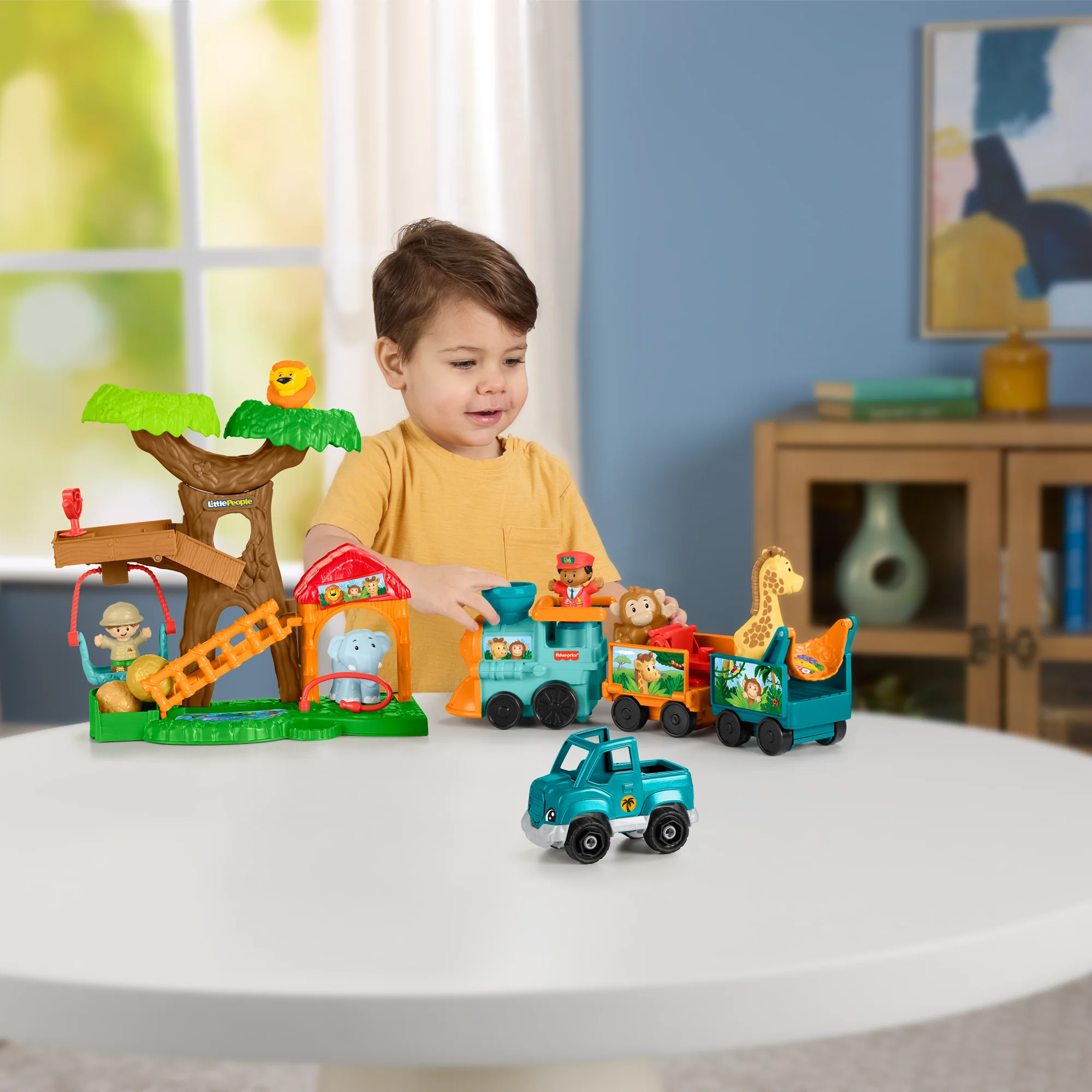 Fisher-Price® Little People® Coffret-Cadeau Le Train de La Jungle - Image 2