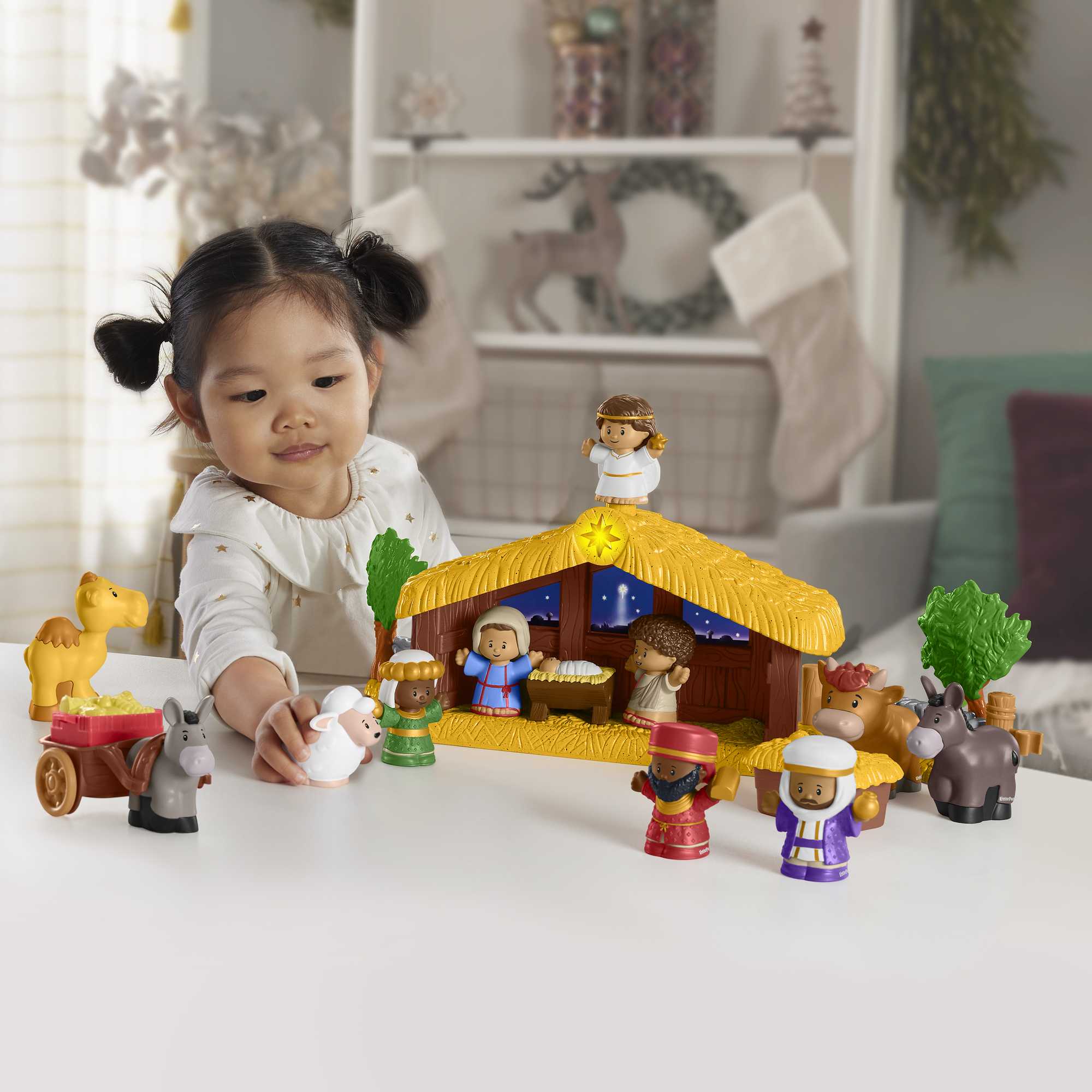 Fisher-Price Little People-Coffret Crèche Pour Tout-Petits, 18 Pièces - Image 2