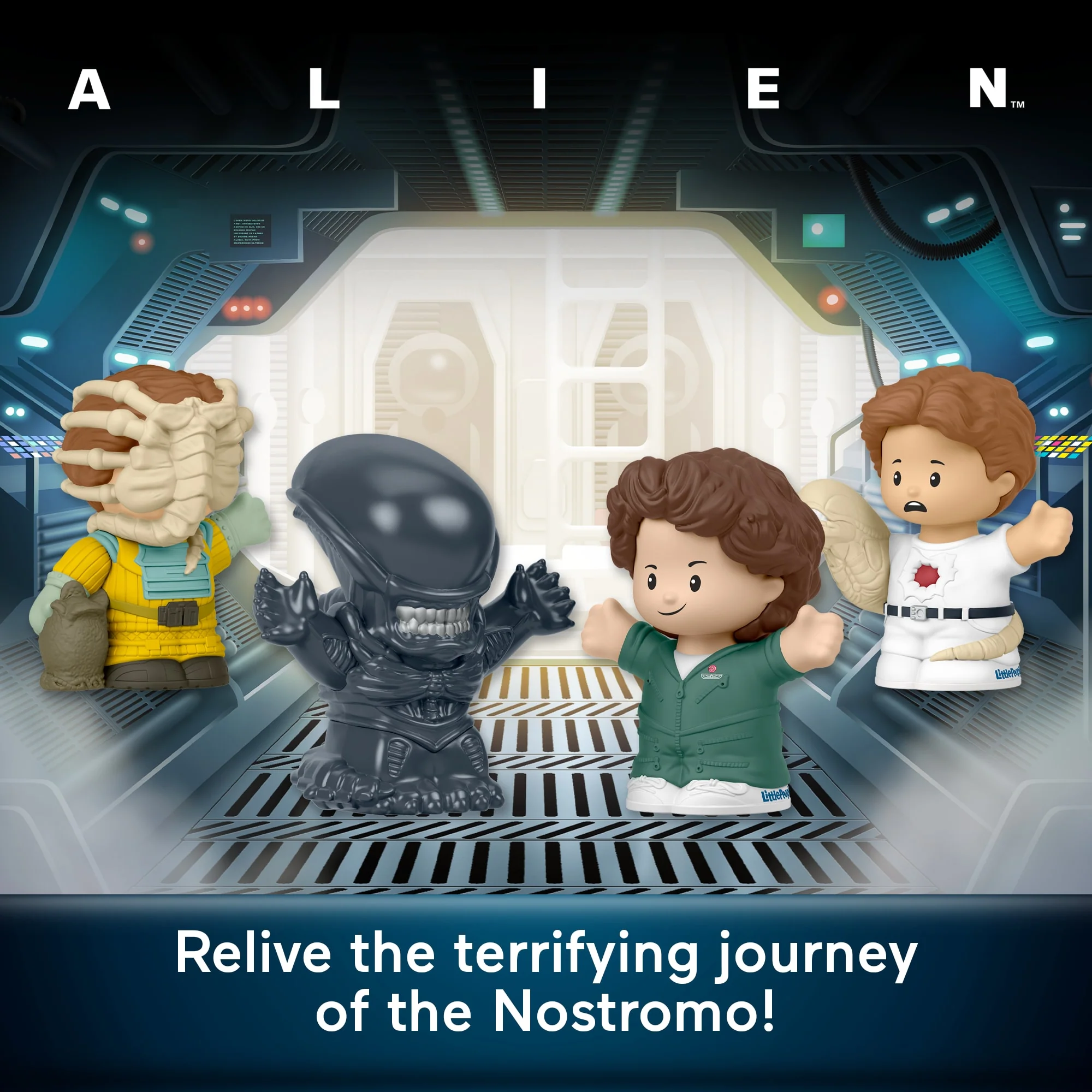 Little People Collector Alien Movie Special Edition Set For Sci-Fi Fans, 4 Figures - Image 2