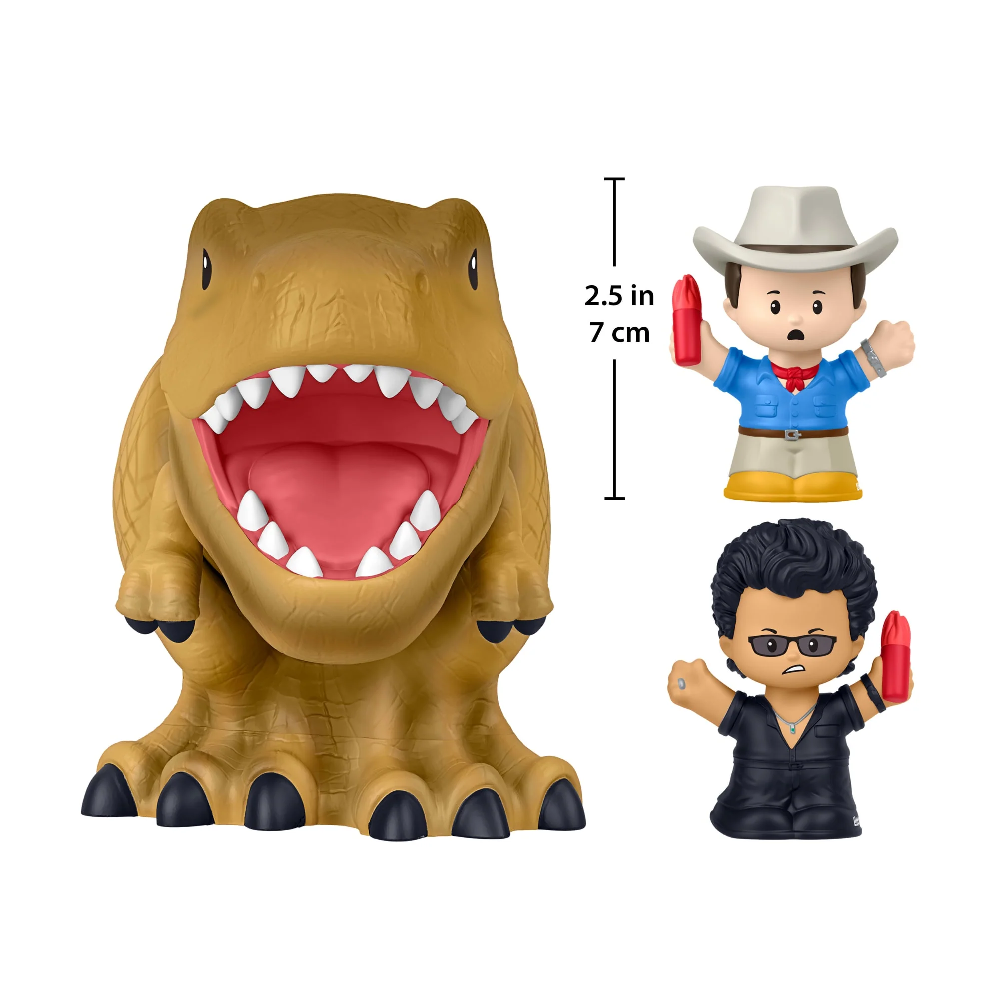 Little People Collector Jurassic Park Special Edition Set With Dinosaur For Movie Fans, 3 Figures - Image 5