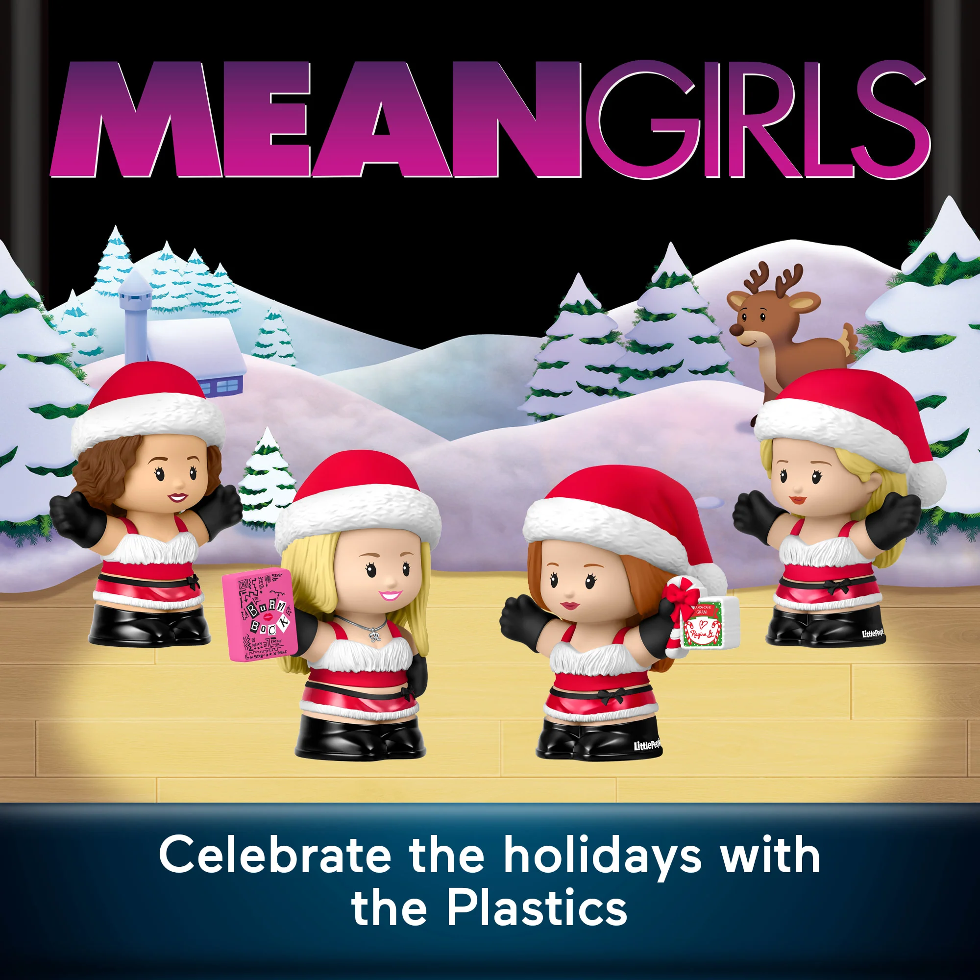 Little People Collector Mean Girls Movie Special Edition Holiday Set For Adults & Fans, 4 Figures - Image 2