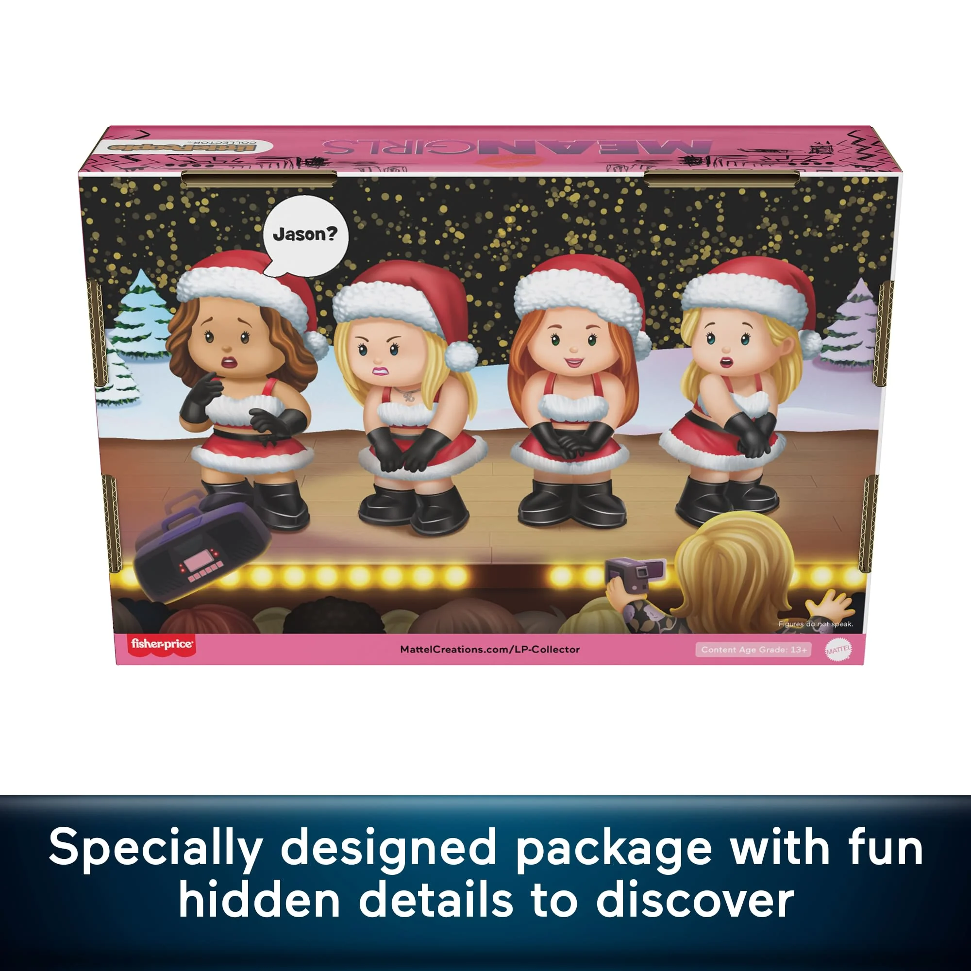 Little People Collector Mean Girls Movie Special Edition Holiday Set For Adults & Fans, 4 Figures - Image 4