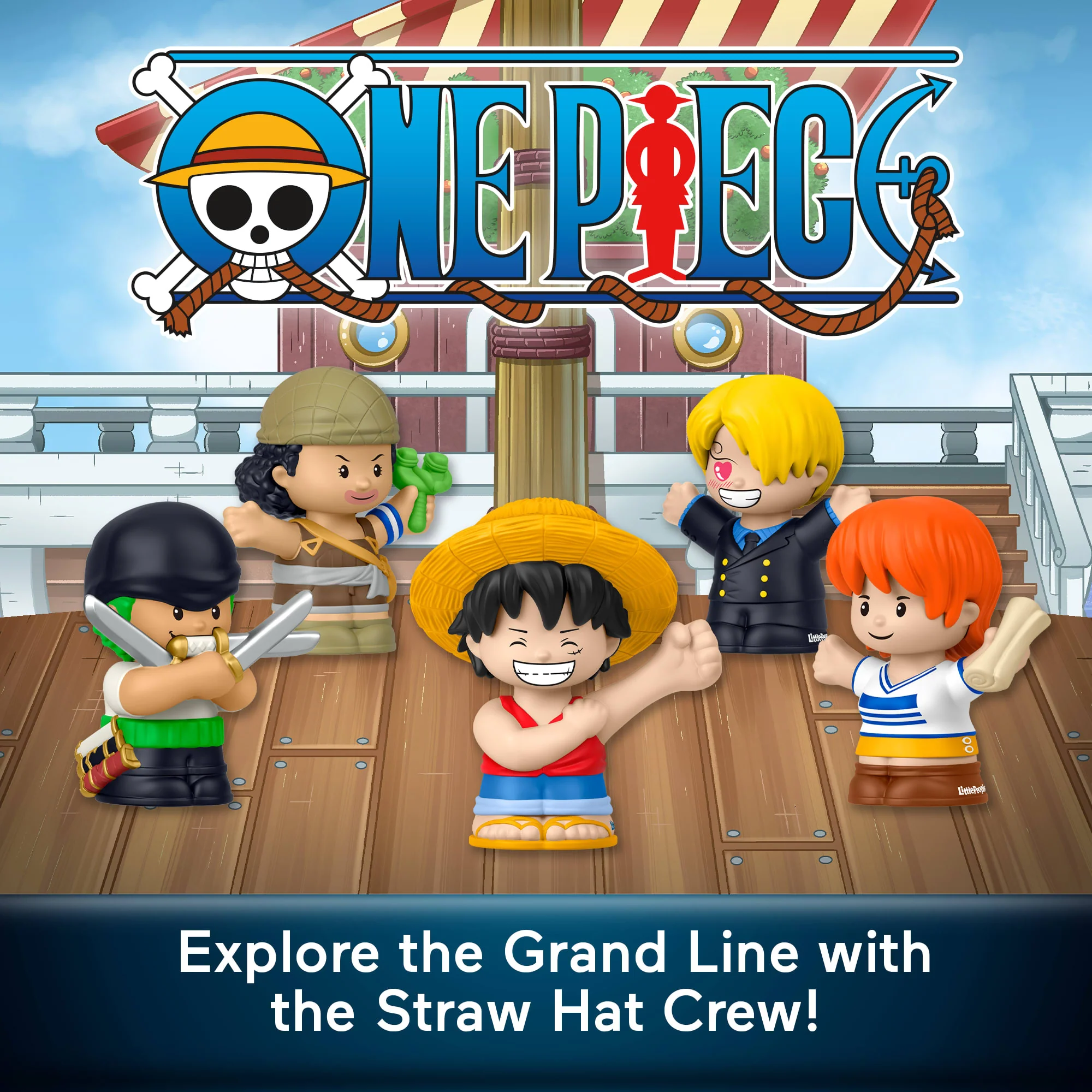 Little People Collector One Piece Anime Series Special Edition Set For Fans, 5 Figures - Image 2