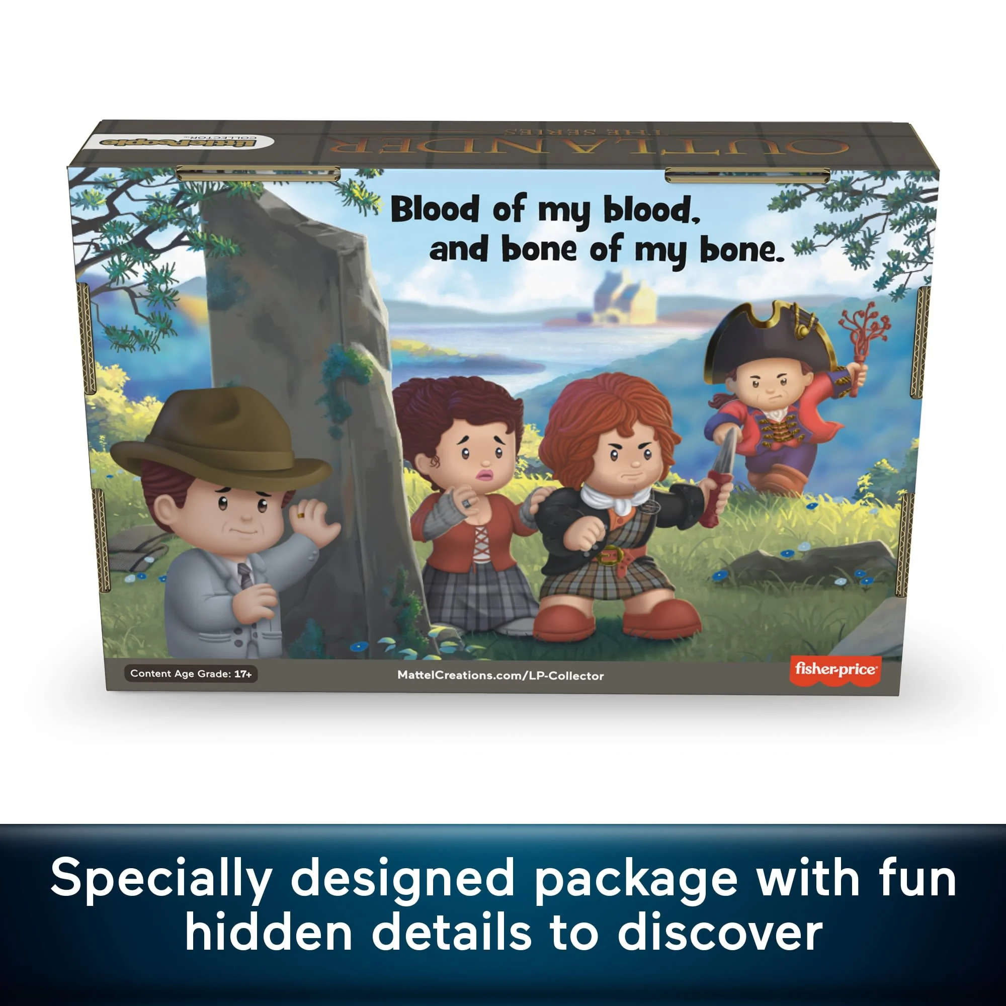 Little People Collector Outlander Special Edition Set For Adults & Fans, 4 Figures - Image 4