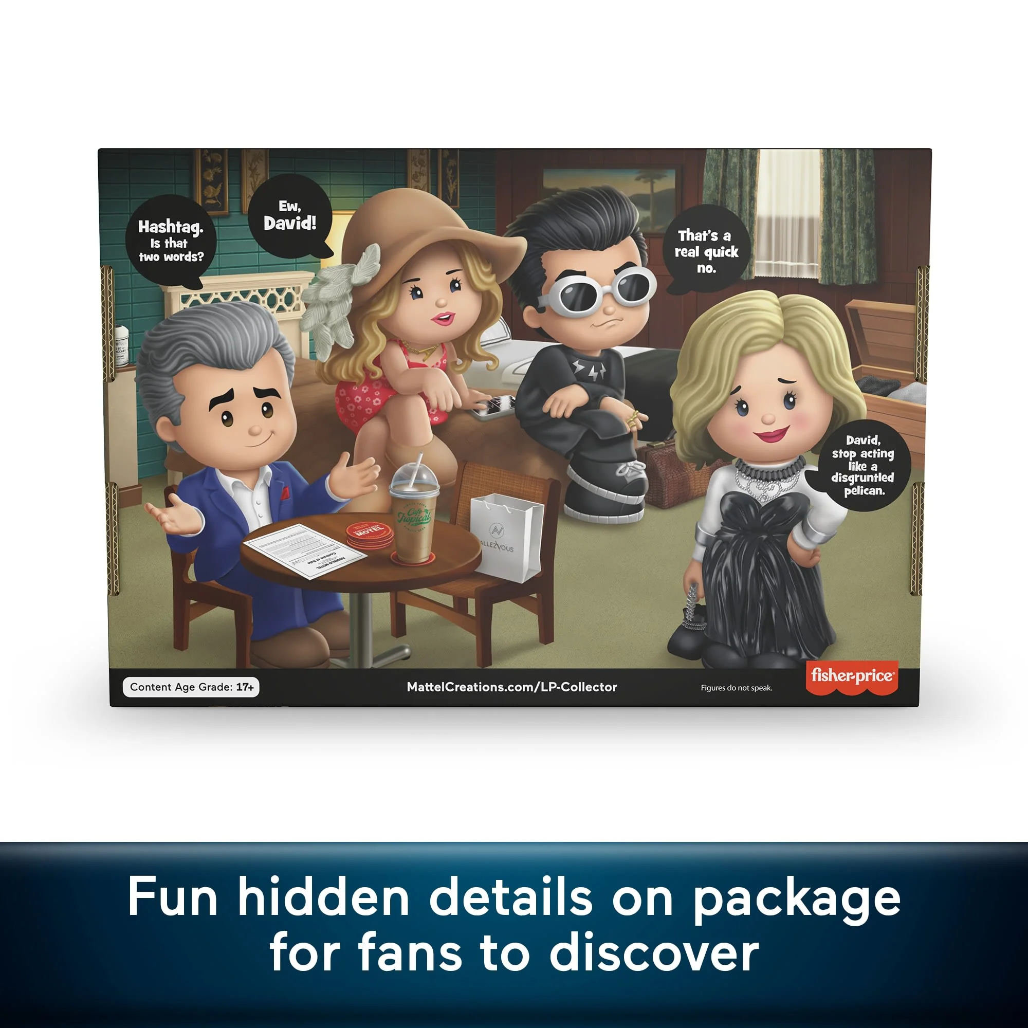 Little People Collector Schitt's Creek Special Edition Set in A Display Gift Box, 4 Figures - Image 4