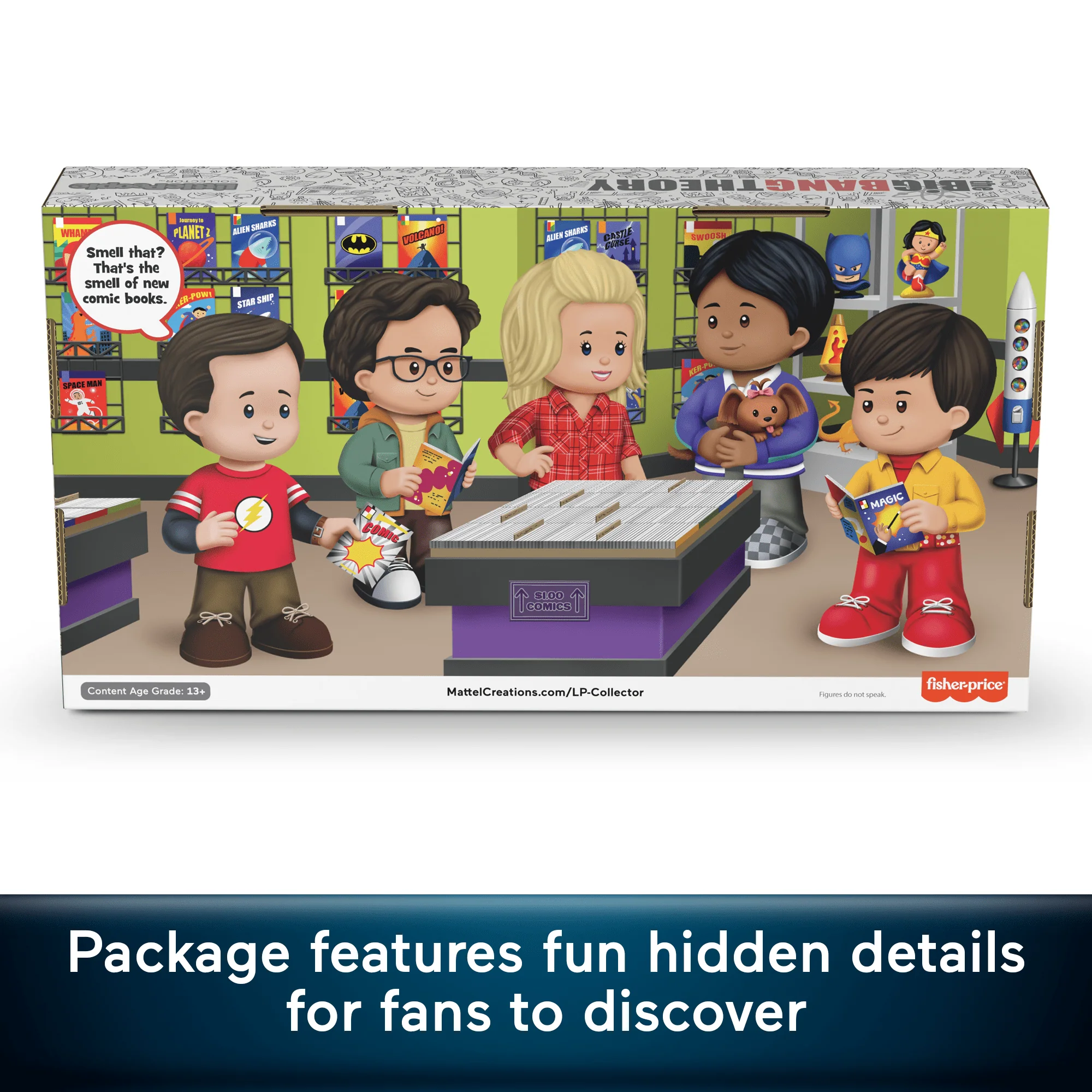Little People Collector The Big Bang Theory TV Show Special Edition Set, 5 Figures - Image 3