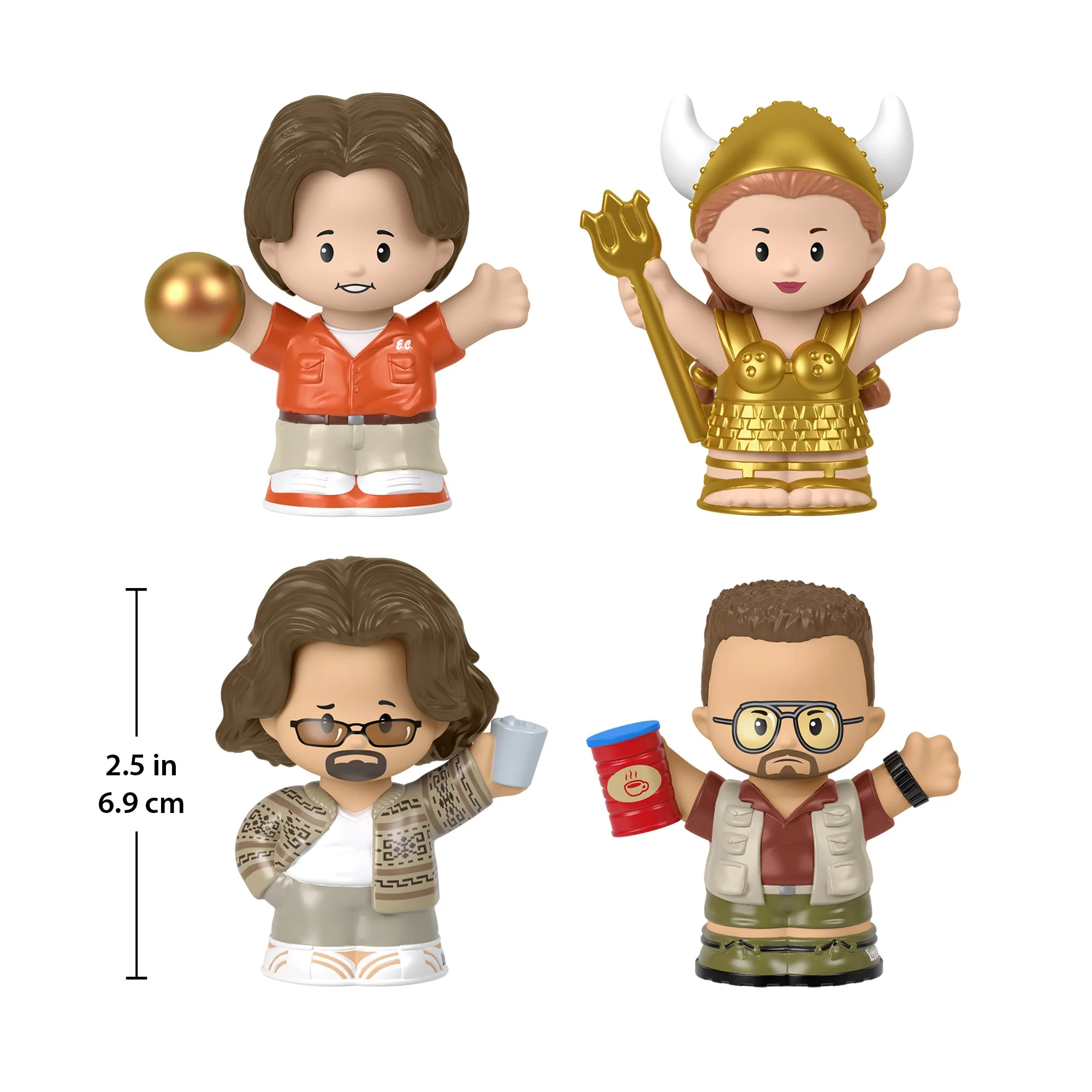 Fisher-Price Little People Collector The Big Lebowski Special Edition Set For Adults & Fans, 4 Figures - Image 3