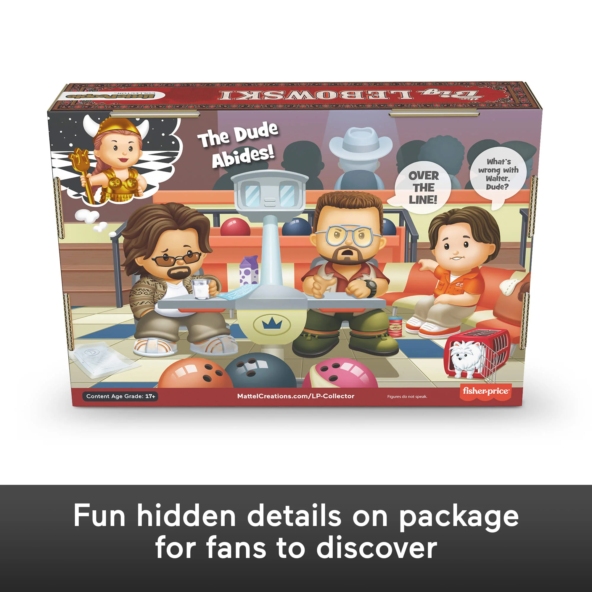 Fisher-Price Little People Collector The Big Lebowski Special Edition Set For Adults & Fans, 4 Figures - Image 6