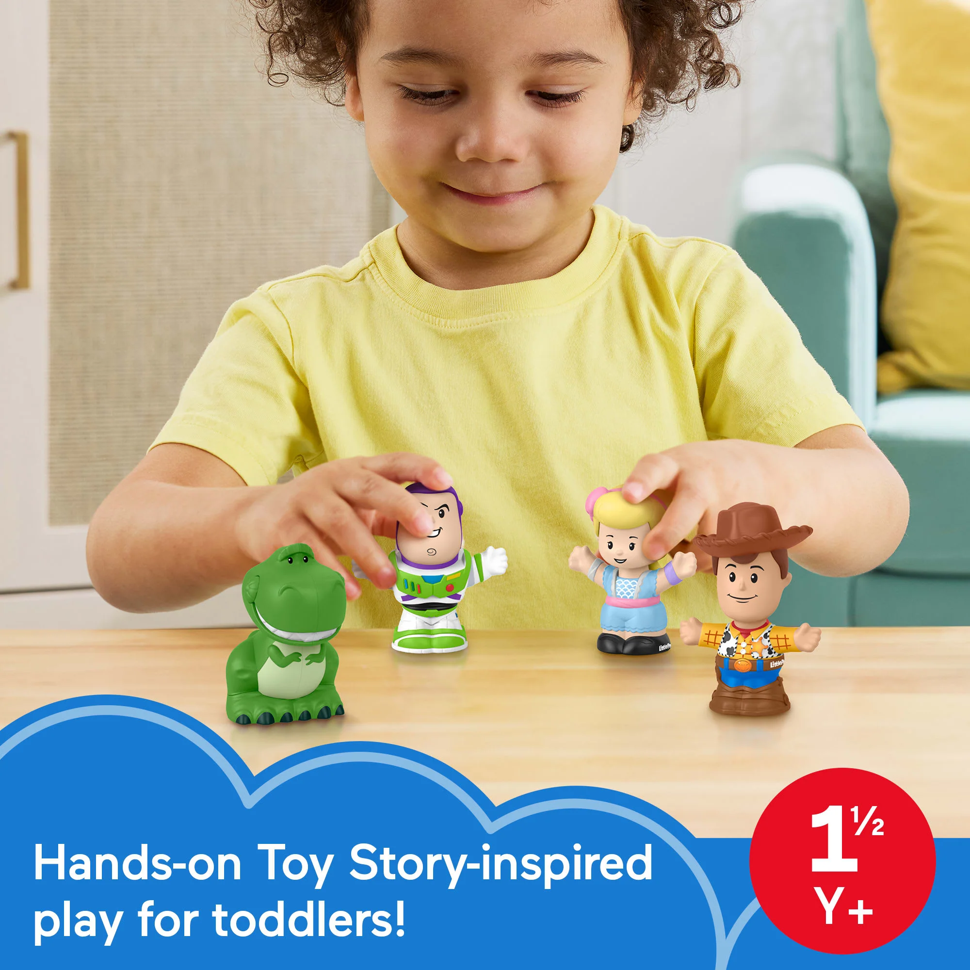 Fisher-Price Little People Disney Pixar Toy Story Figure Pack For Toddlers & Kids, 4 Toys - Image 2