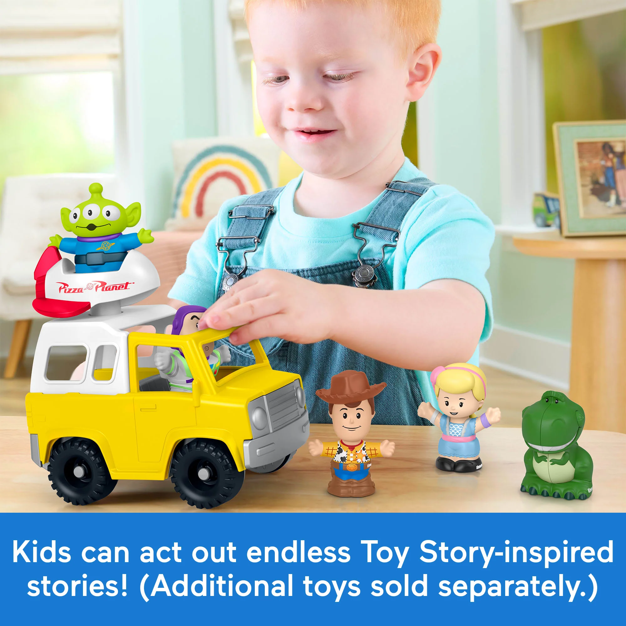 Fisher-Price Little People Disney & Pixar Toy Story Pizza Planet Truck & Buzz Lightyear Toy - Image 5