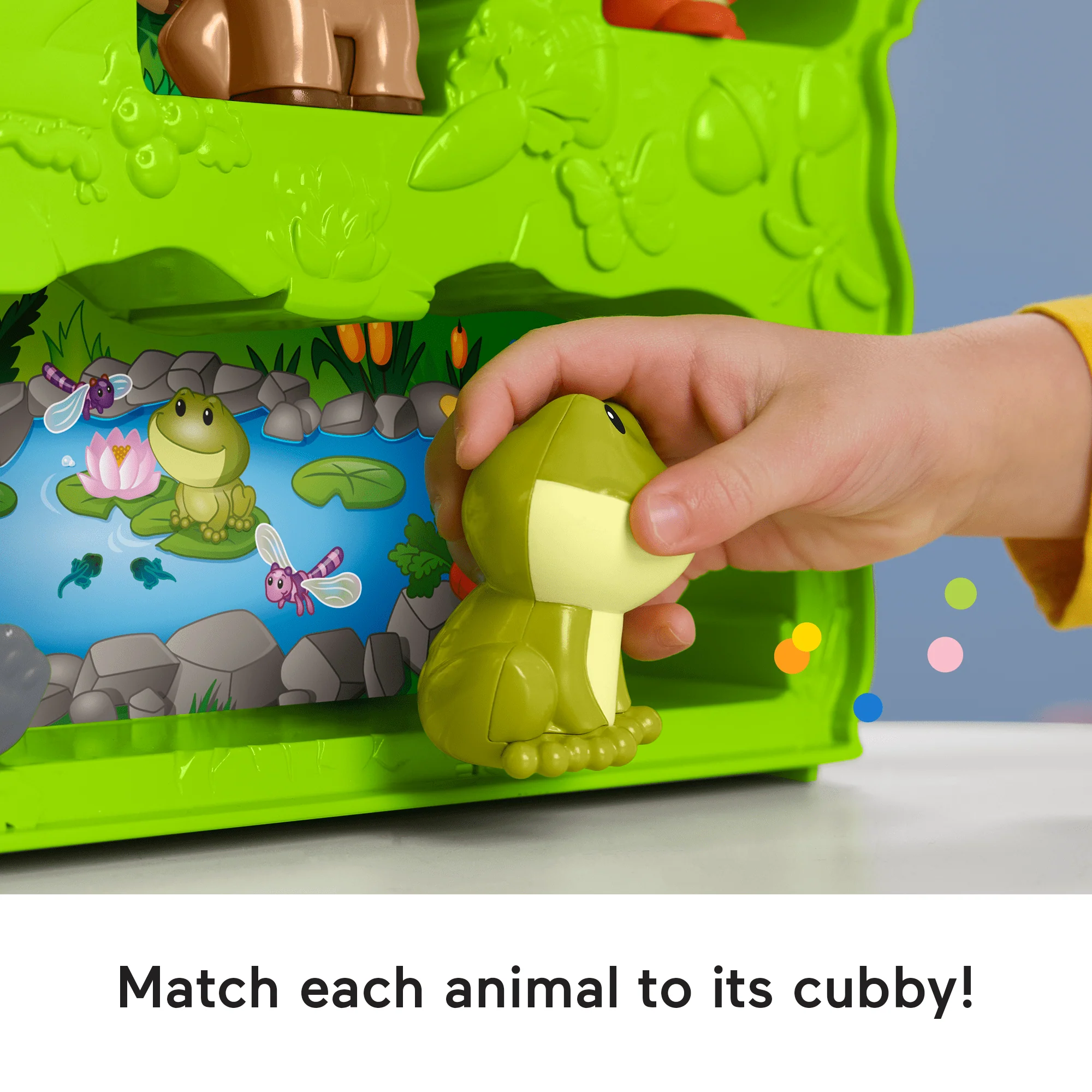 Fisher-Price Little People Forest Friends Carry Case Toddler Playset With Figures, 9 Pieces - Image 5