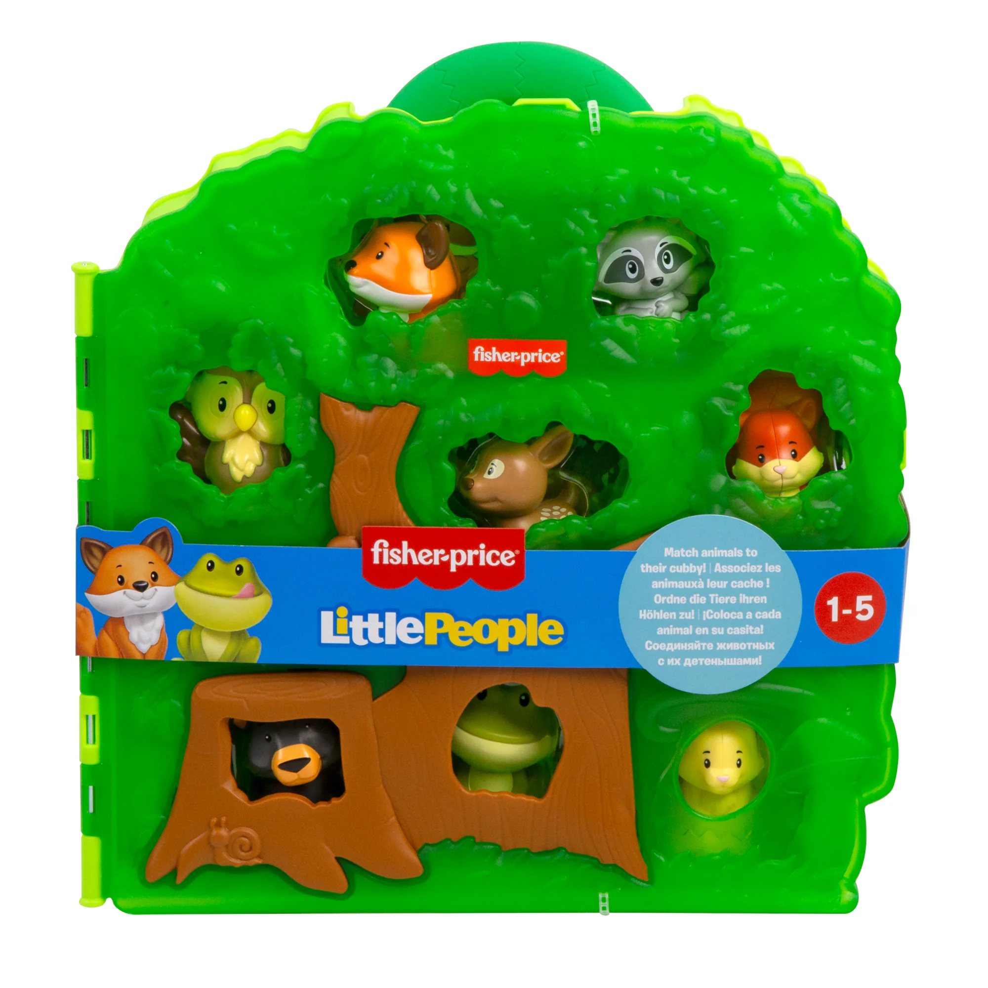 Fisher-Price Little People Forest Friends Carry Case Toddler Playset With Figures, 9 Pieces - Image 6