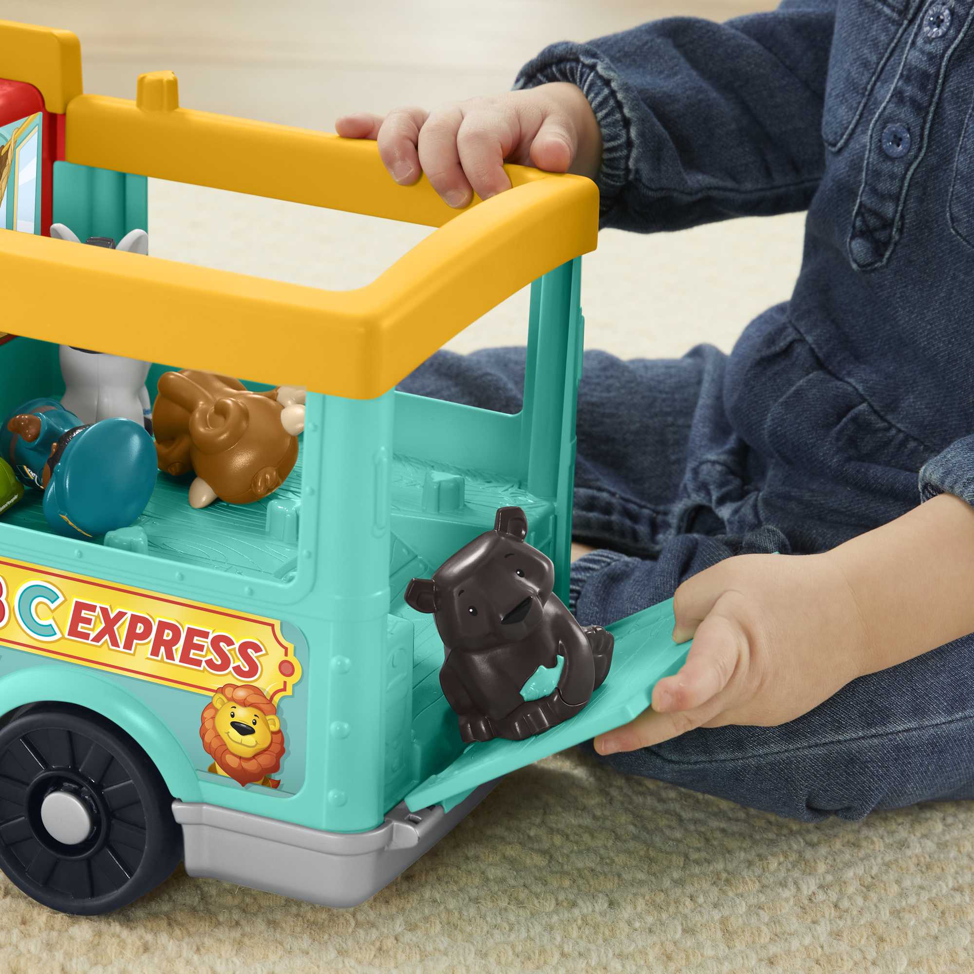 Fisher-Price Little People Le Grand Train des Animaux Abc Version Anglaise et Française - Image 5