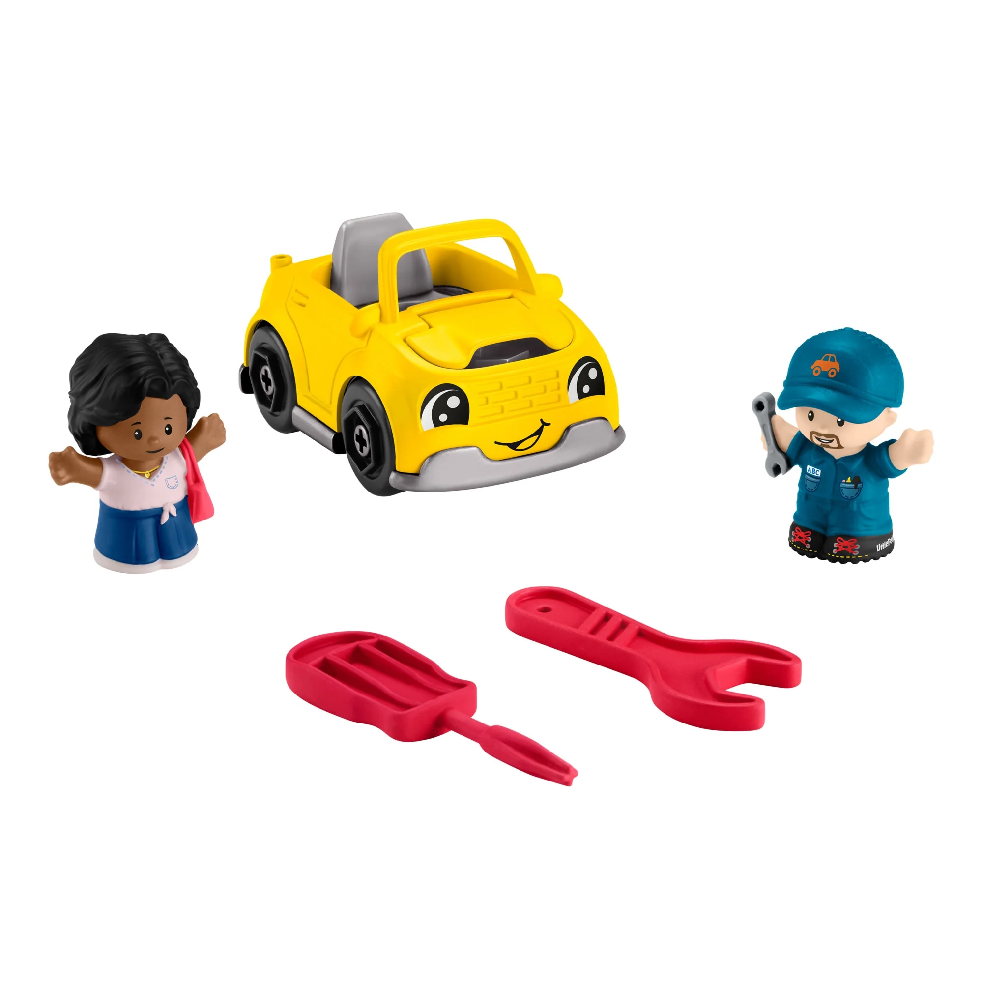 Fisher-Price Little People Light-Up Learning Garage Toddler Playset, 5 Play Pieces, Multi-Language Version - Image 5