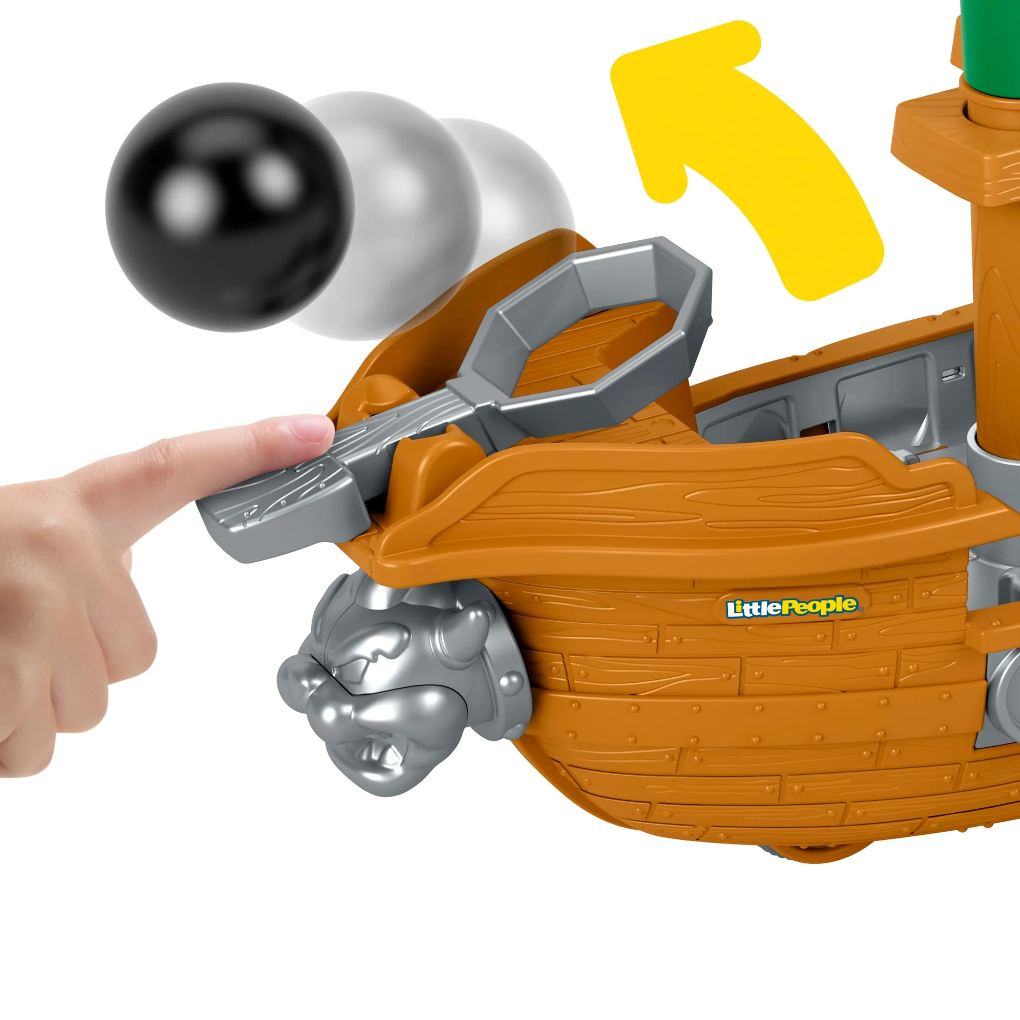 Fisher-Price Little People My Mario Bowser's AIrship & Figure Set Toddler Toy - Image 3