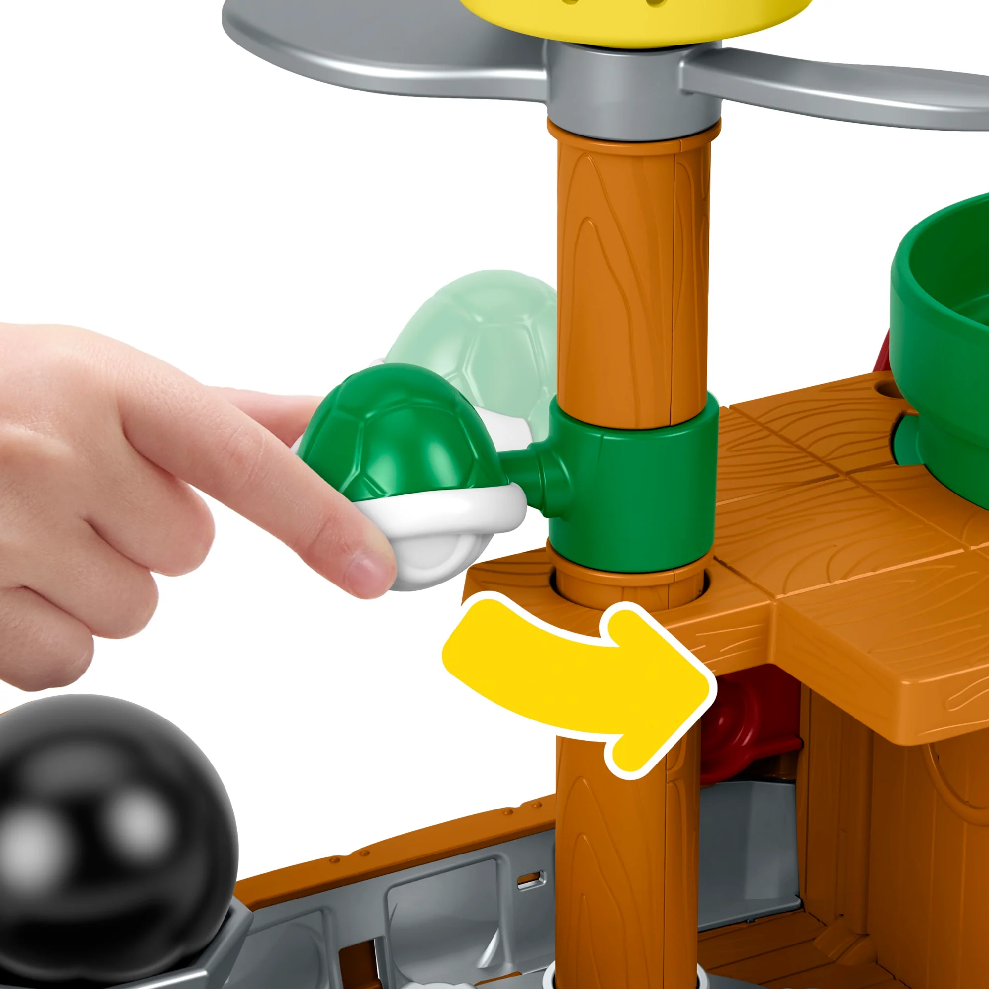 Fisher-Price Little People My Mario Bowser's AIrship & Figure Set Toddler Toy - Image 5