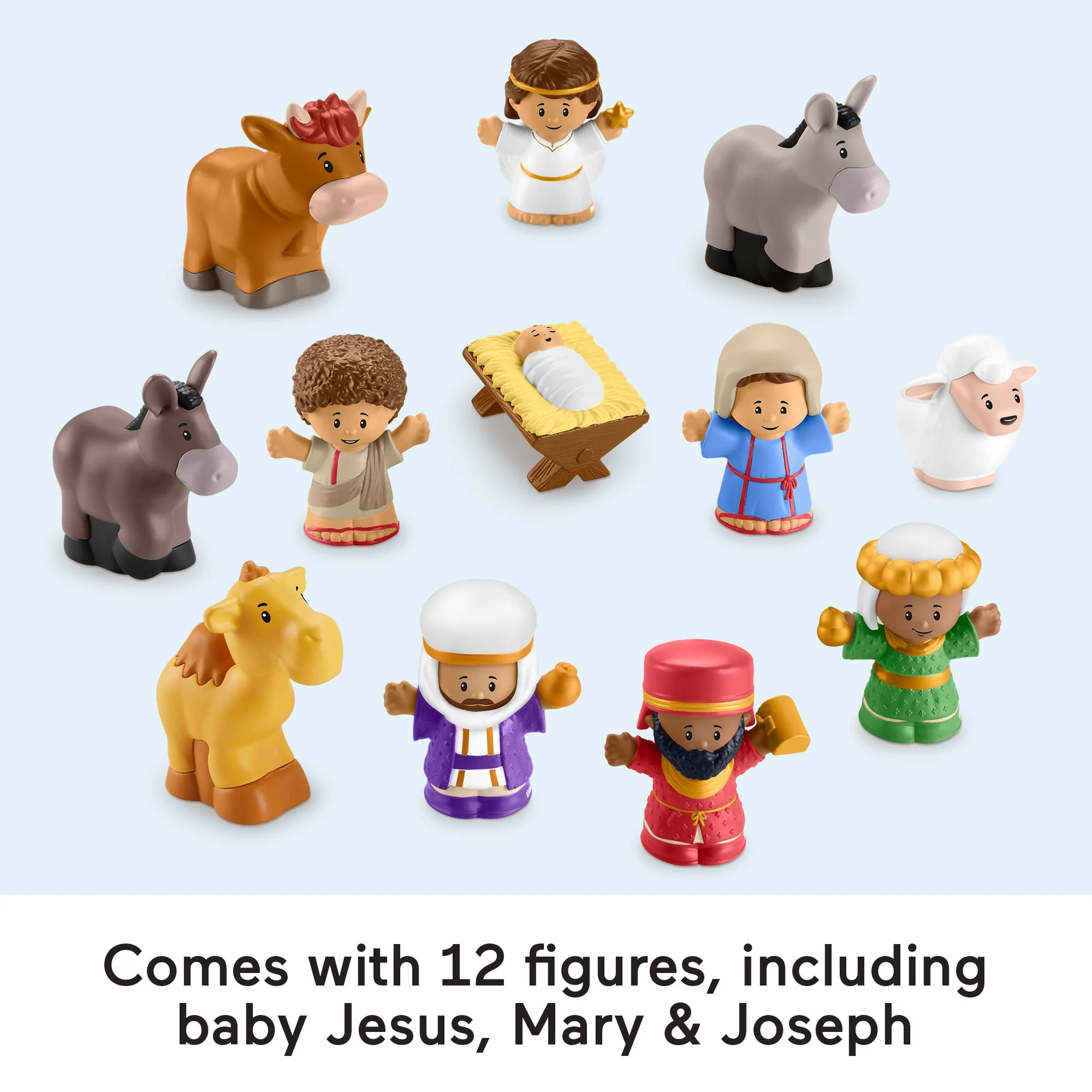 Fisher-Price Little People Nativity Set For Toddlers With Light & Music, 18 Play Pieces - Image 5