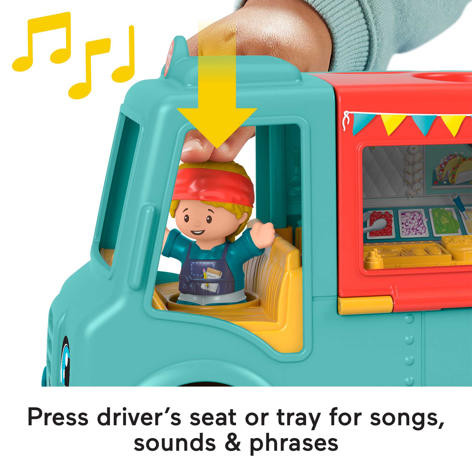 Fisher-Price Little People Serve It Up Food Truck - English & French Version - Image 3