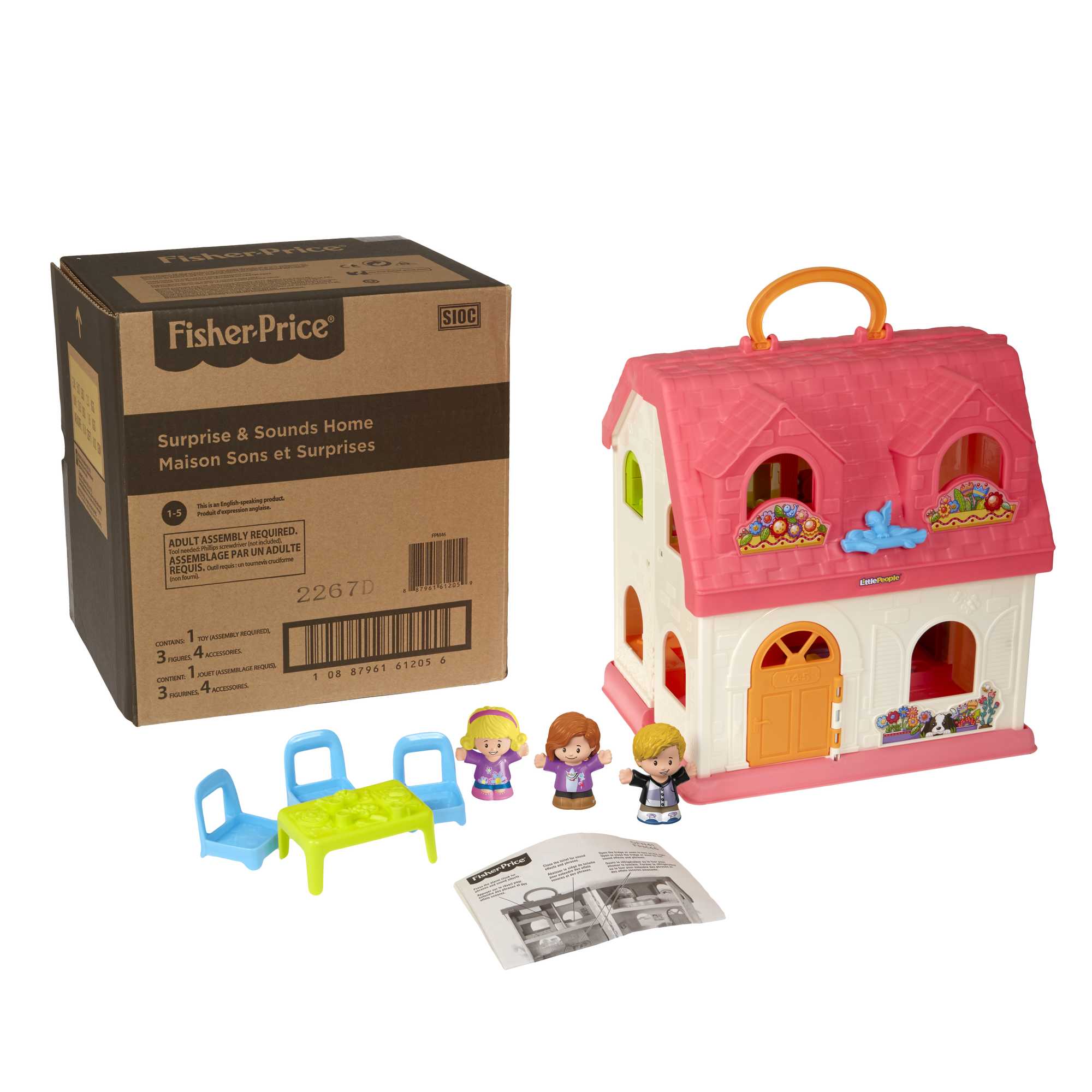 Fisher-Price Little People Toddler Playset With Sounds, Songs & Phrases, Surprise & Sounds Home, 7 Pieces - Image 6