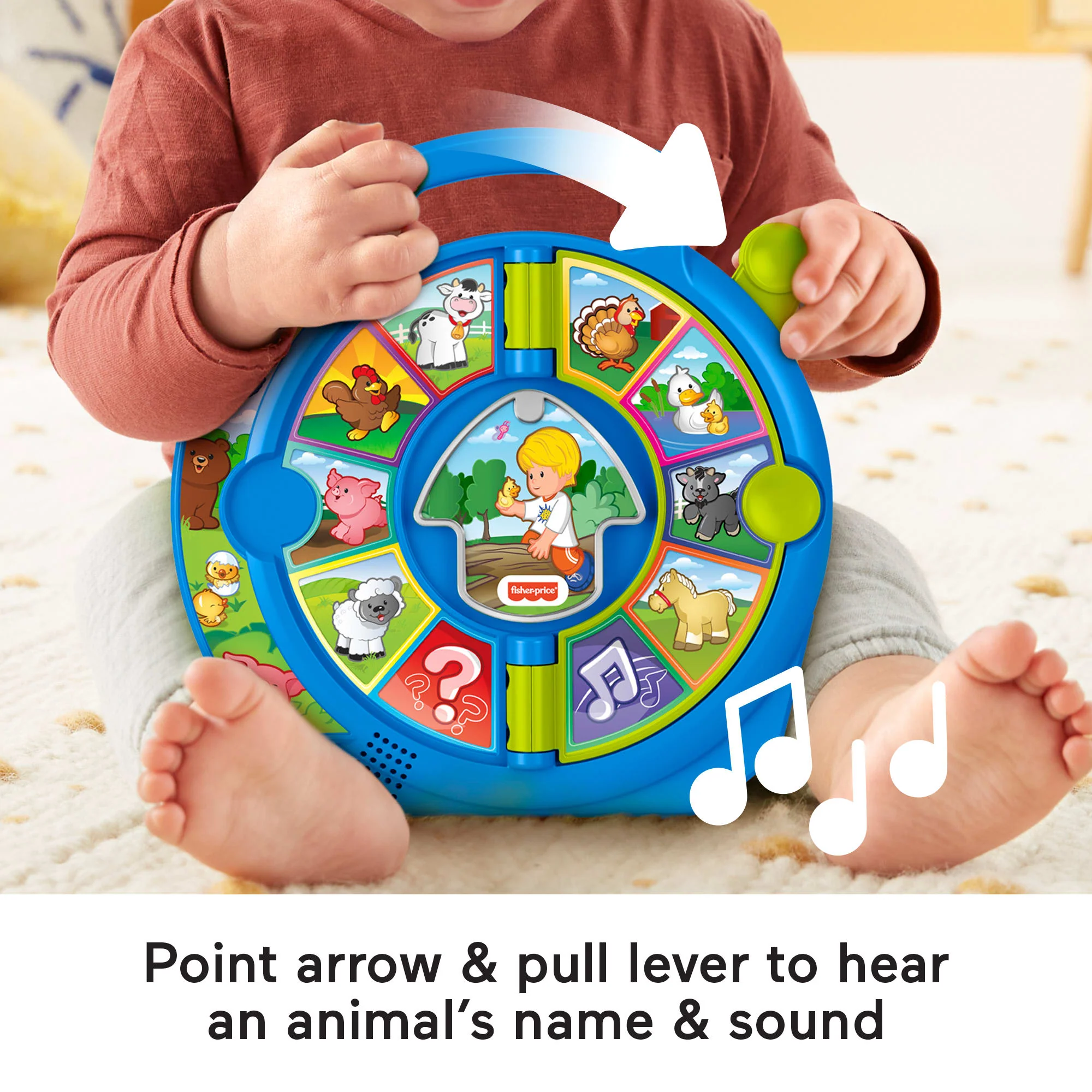 Fisher-Price Little People World Of Animals See ‘n Say Toddler Musical Learning Toy - Image 3