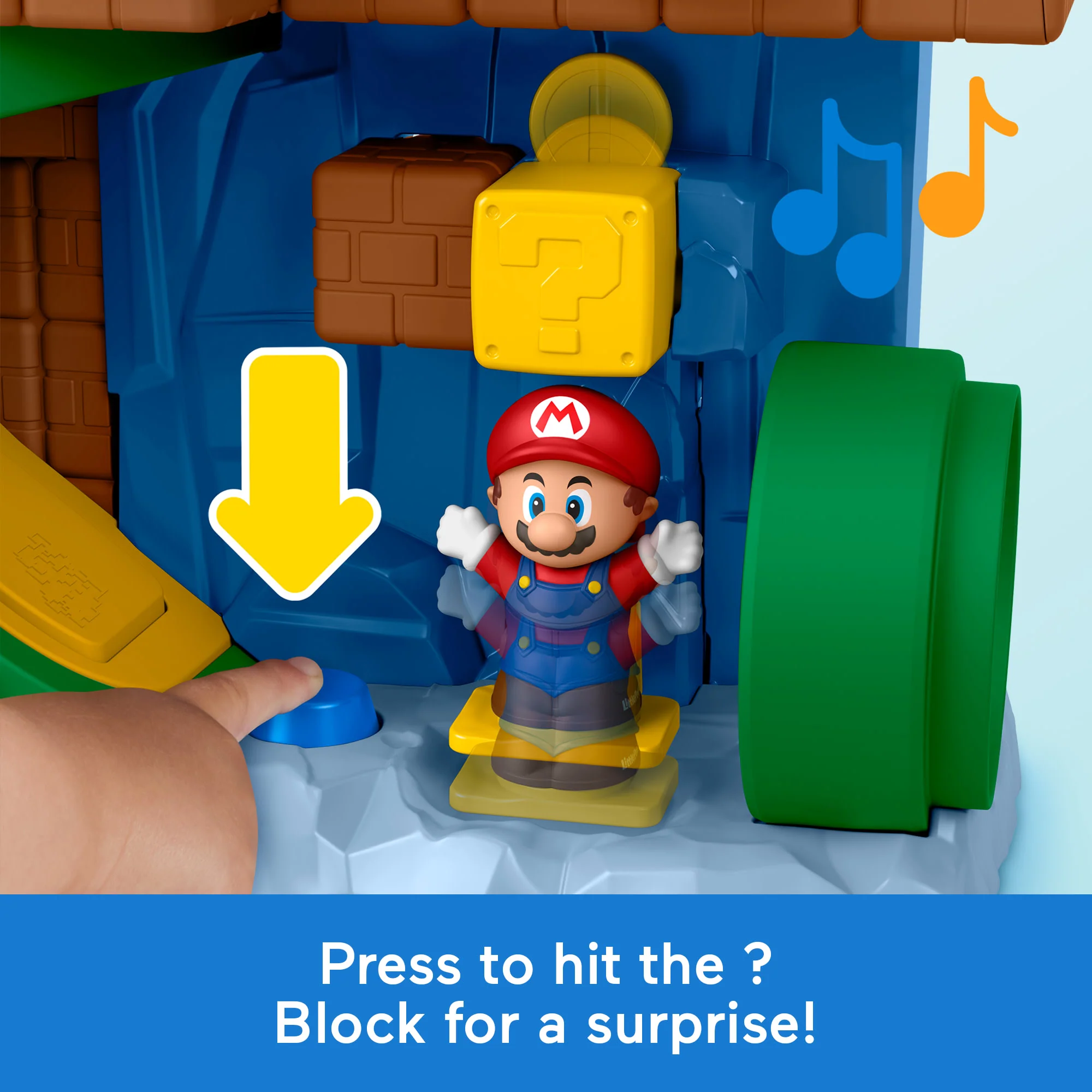 Fisher-Price Little People My Mario Adventure Playset, Musical Toddler Toy With 2 Figures - Image 4