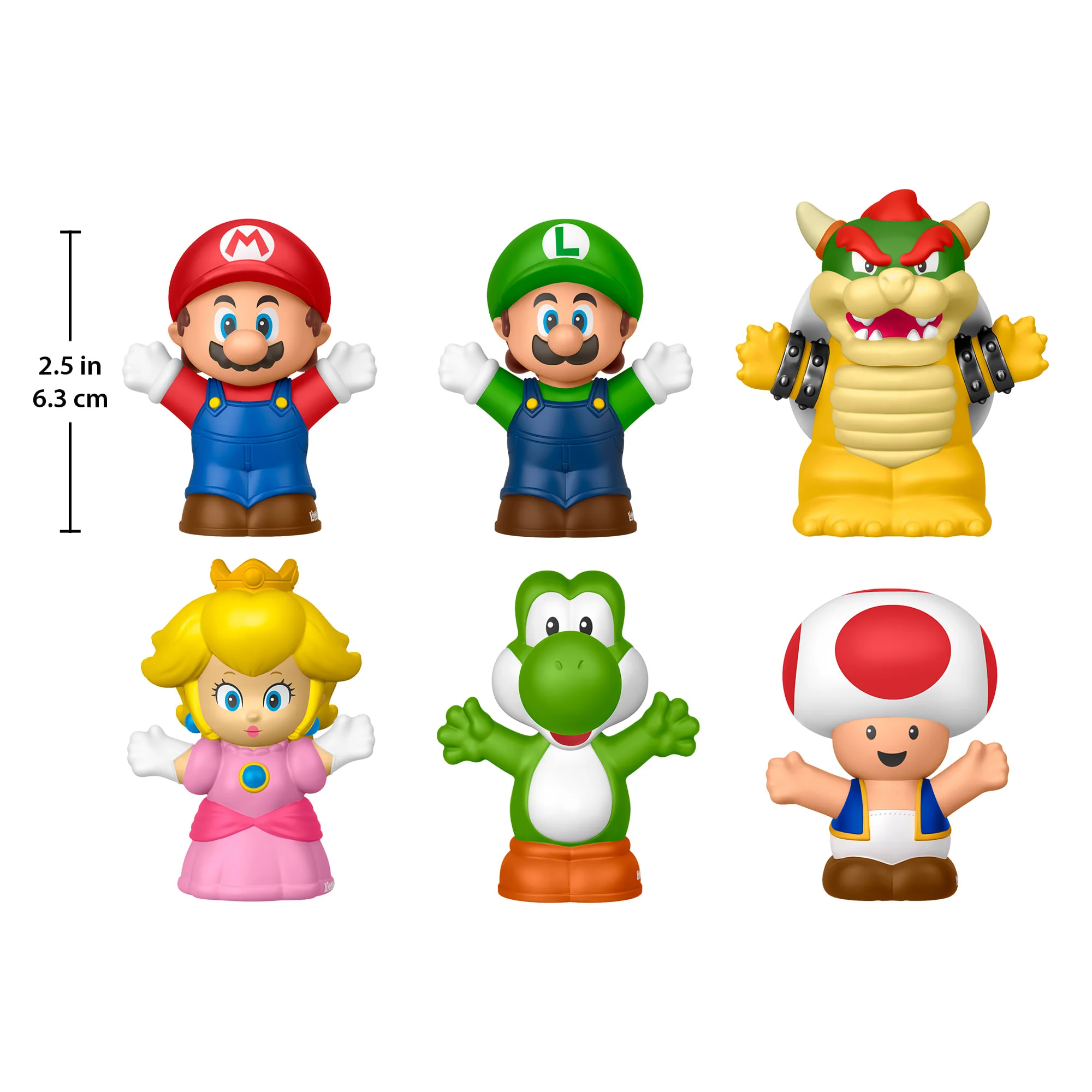 Fisher-Price Little People My Mario Figure 6-Pack Toy Set For Toddlers & Kids - Image 4