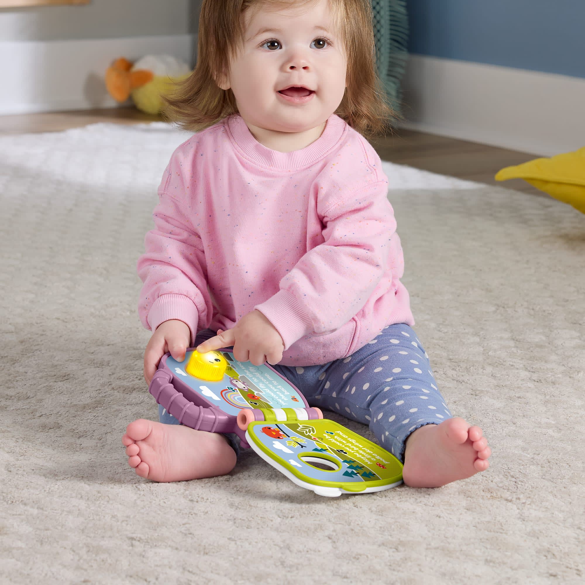 Fisher-Price  Livre Interactif Singe Violet, Avec Lumières et Sons - Image 2