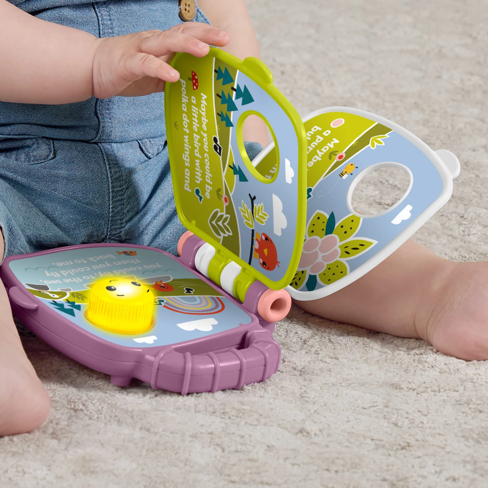 Fisher-Price  Livre Interactif Singe Violet, Avec Lumières et Sons - Image 4