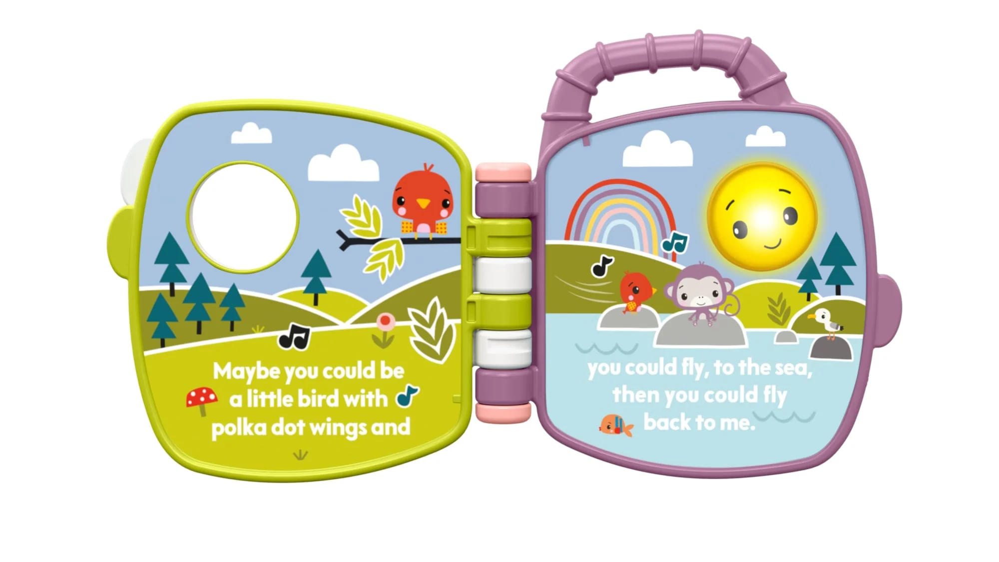 Fisher-Price  Livre Interactif Singe Violet, Avec Lumières et Sons - Image 5