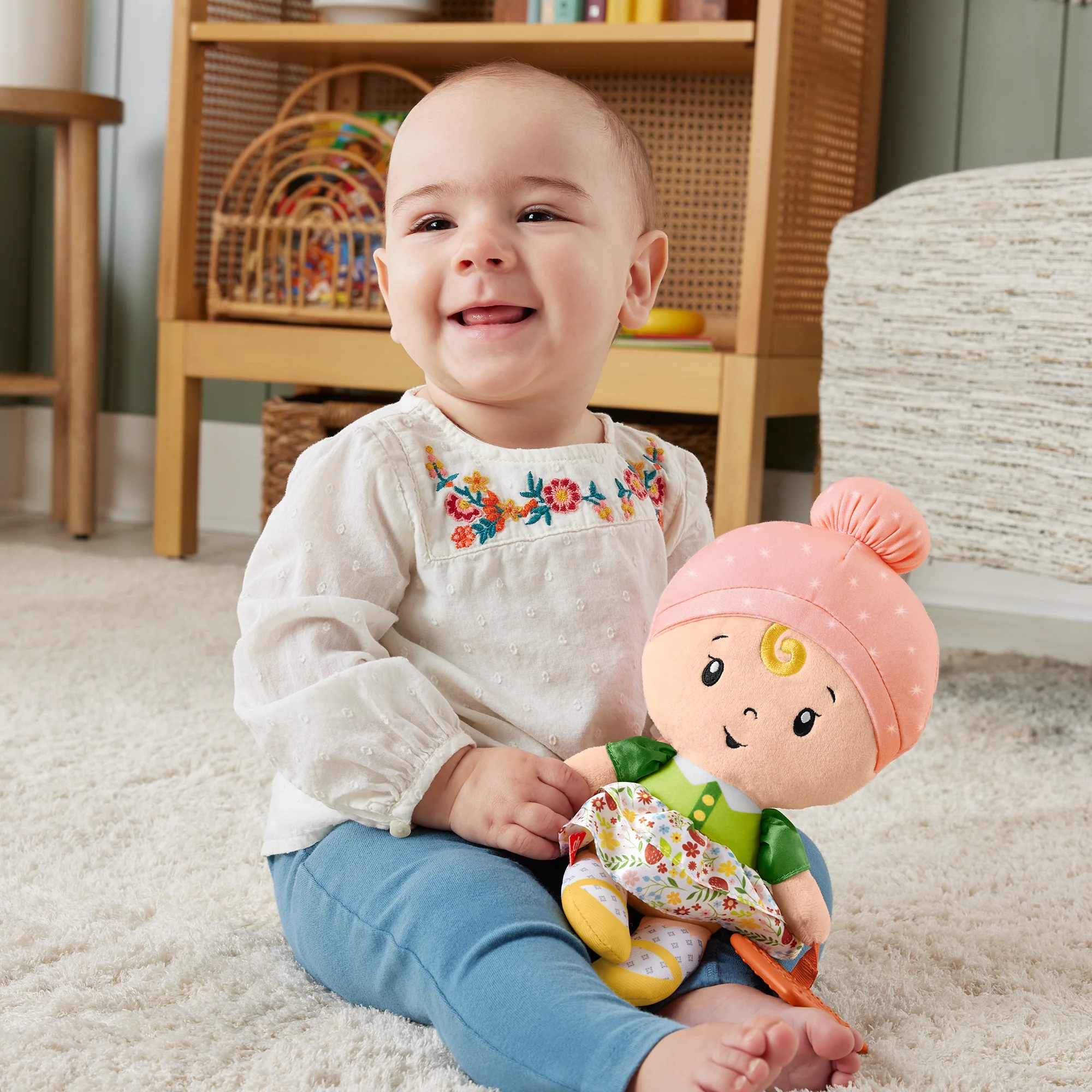 Fisher-Price  Jouet Sensoriel Pour Bébé  Ma Première Poupée Câline - Image 2