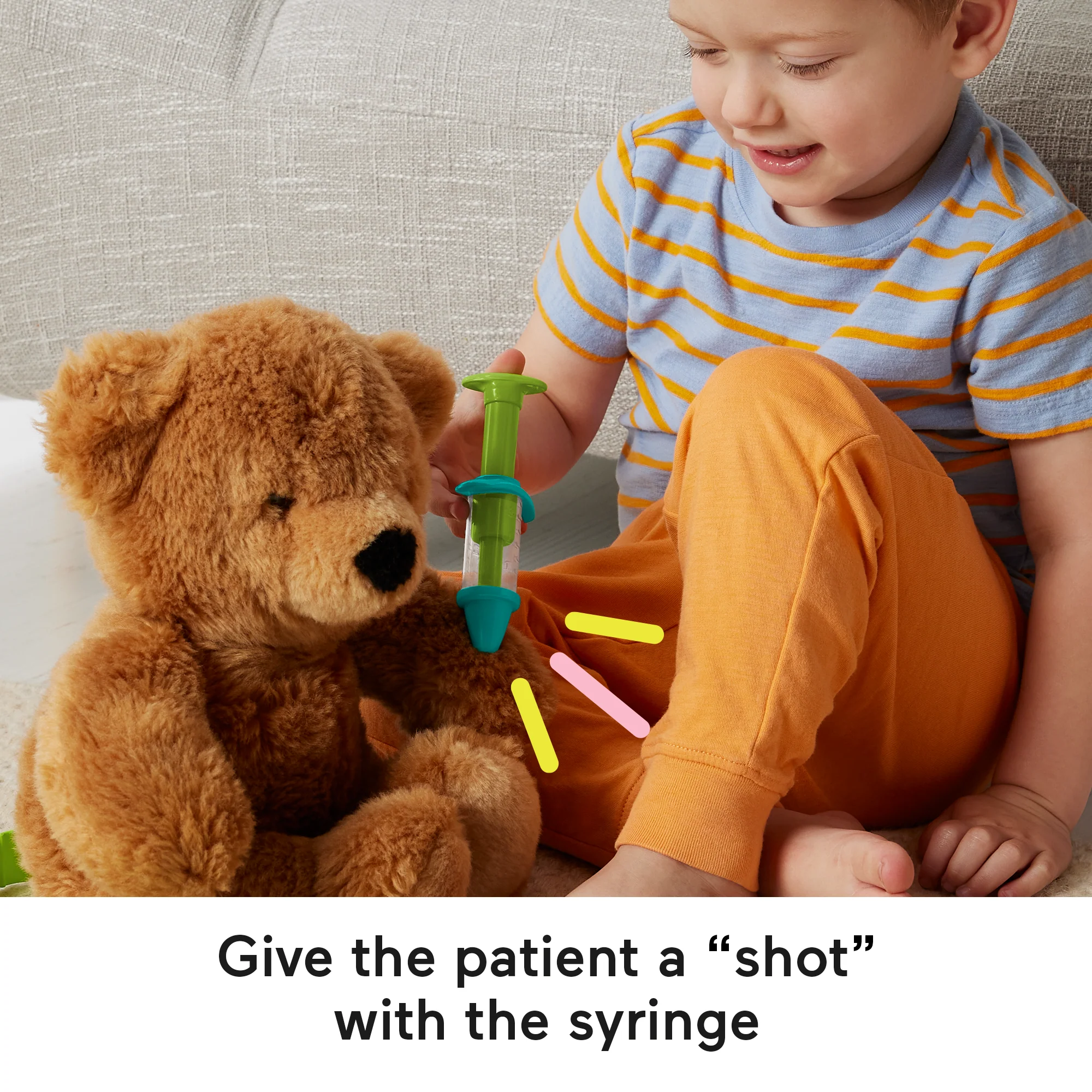 Fisher-Price Medical Kit 7-Piece Doctor Toys Preschool Pretend Play Set For Ages 3+ Years - Image 5