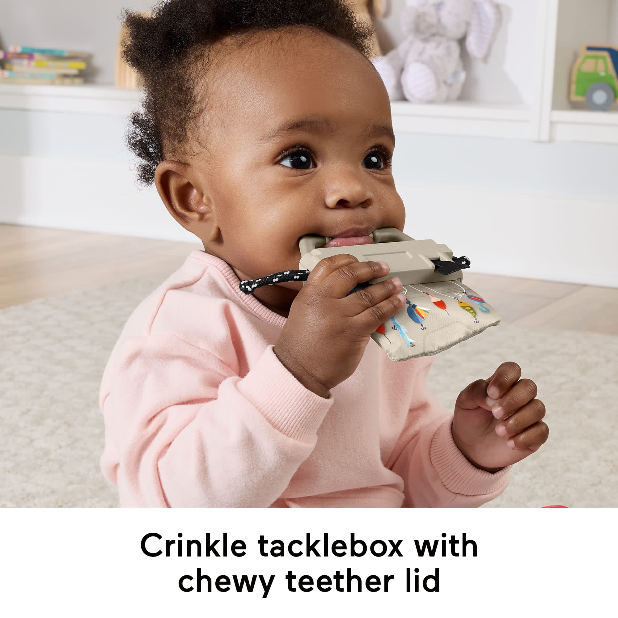 Fisher-Price Mini Me Moments Camp & Crinkle Gift Set, 7-Piece Fishing & Hiking Baby Activity Toys - Image 4