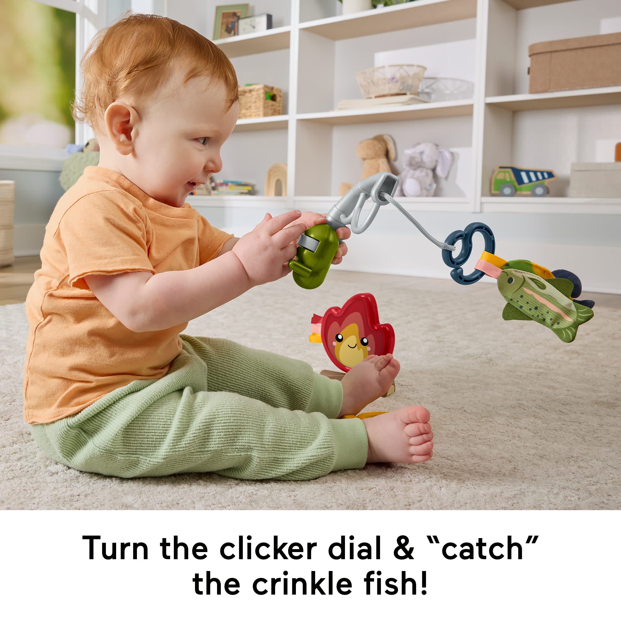 Fisher-Price Mini Me Moments Camp & Crinkle Gift Set, 7-Piece Fishing & Hiking Baby Activity Toys - Image 5