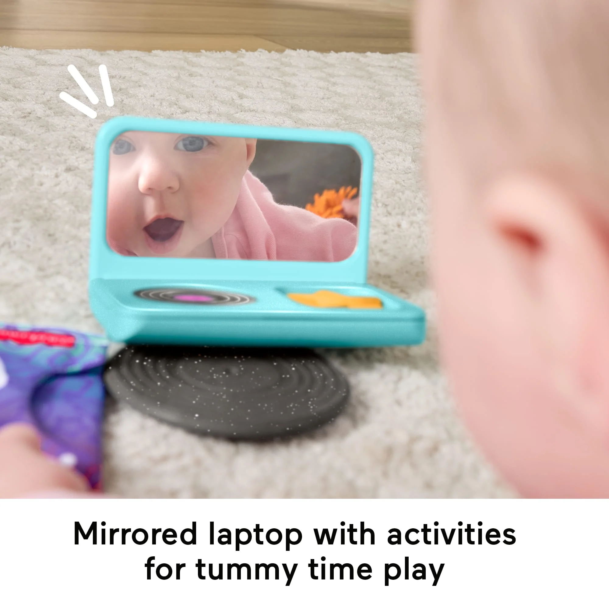 Fisher-Price Mini Me Moments DJ Gift Set, 6-Piece Sensory Baby Toys For Newborn Play - Image 3