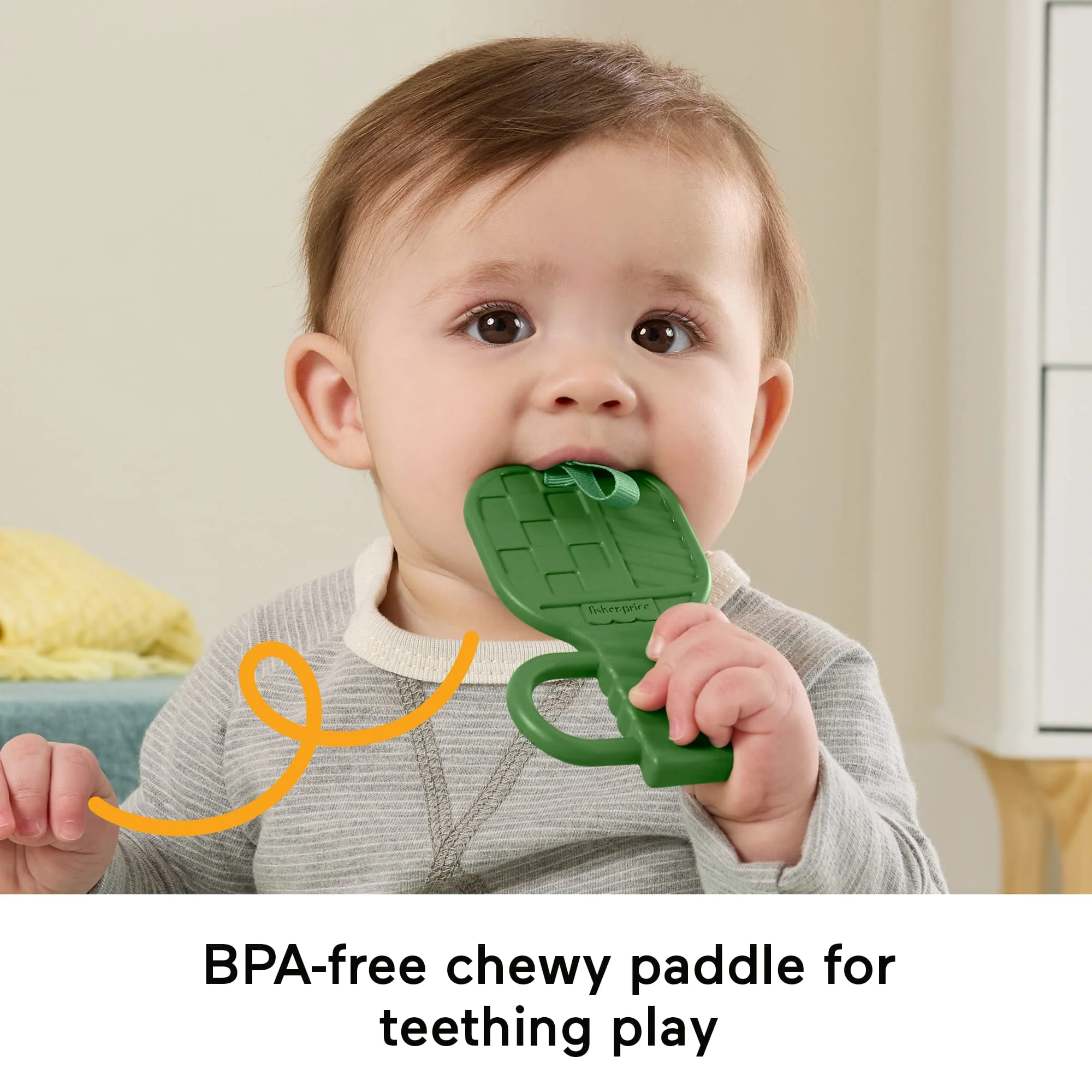 Fisher-Price Mini Me Moments Let's Play Pickleball Set, 3 Sports-Themed Baby Toys For Sensory Play - Image 3