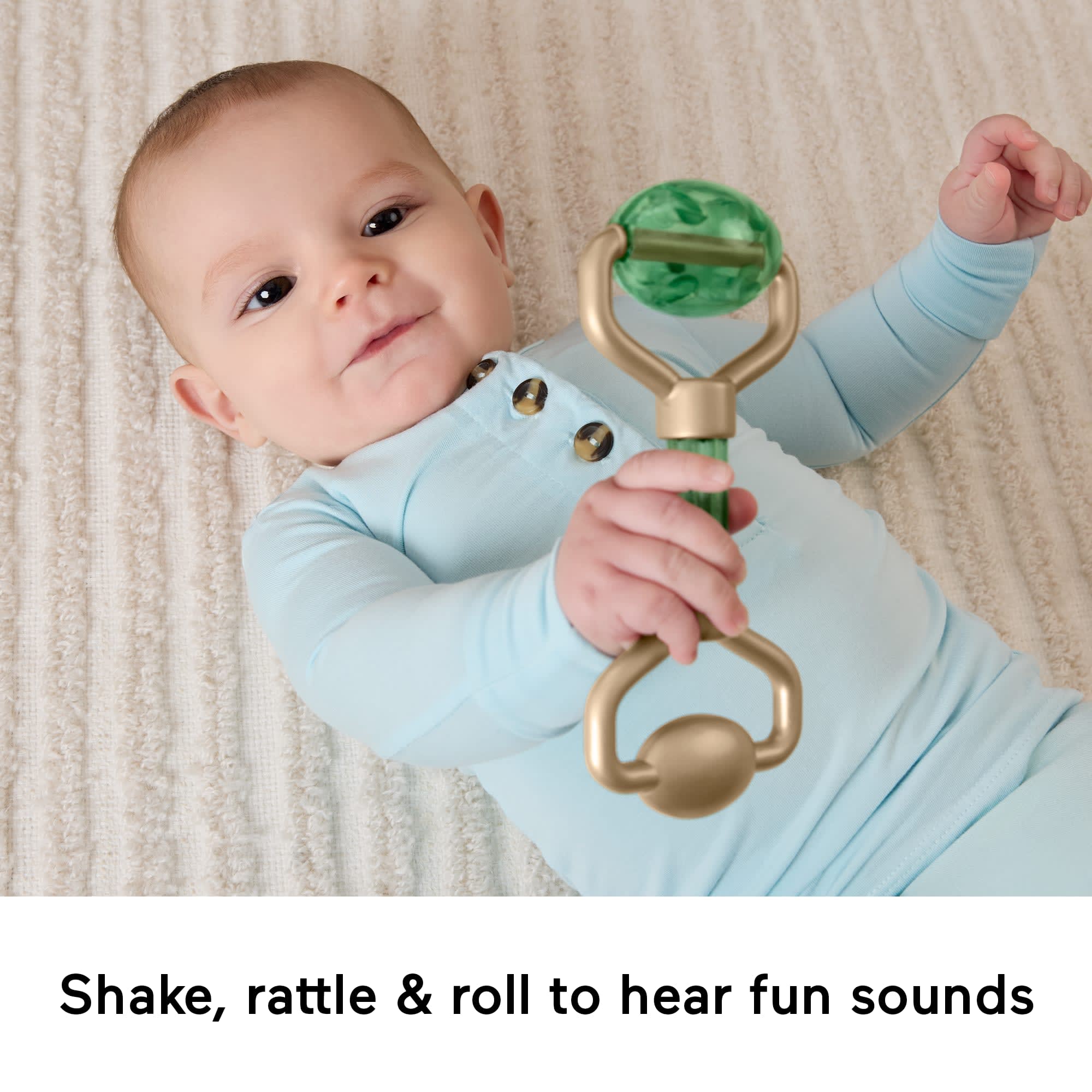 Fisher-Price Mini Me Moments Self-Care Sensory Set, 6-Piece Baby Rattle & Teether Toys - Image 3