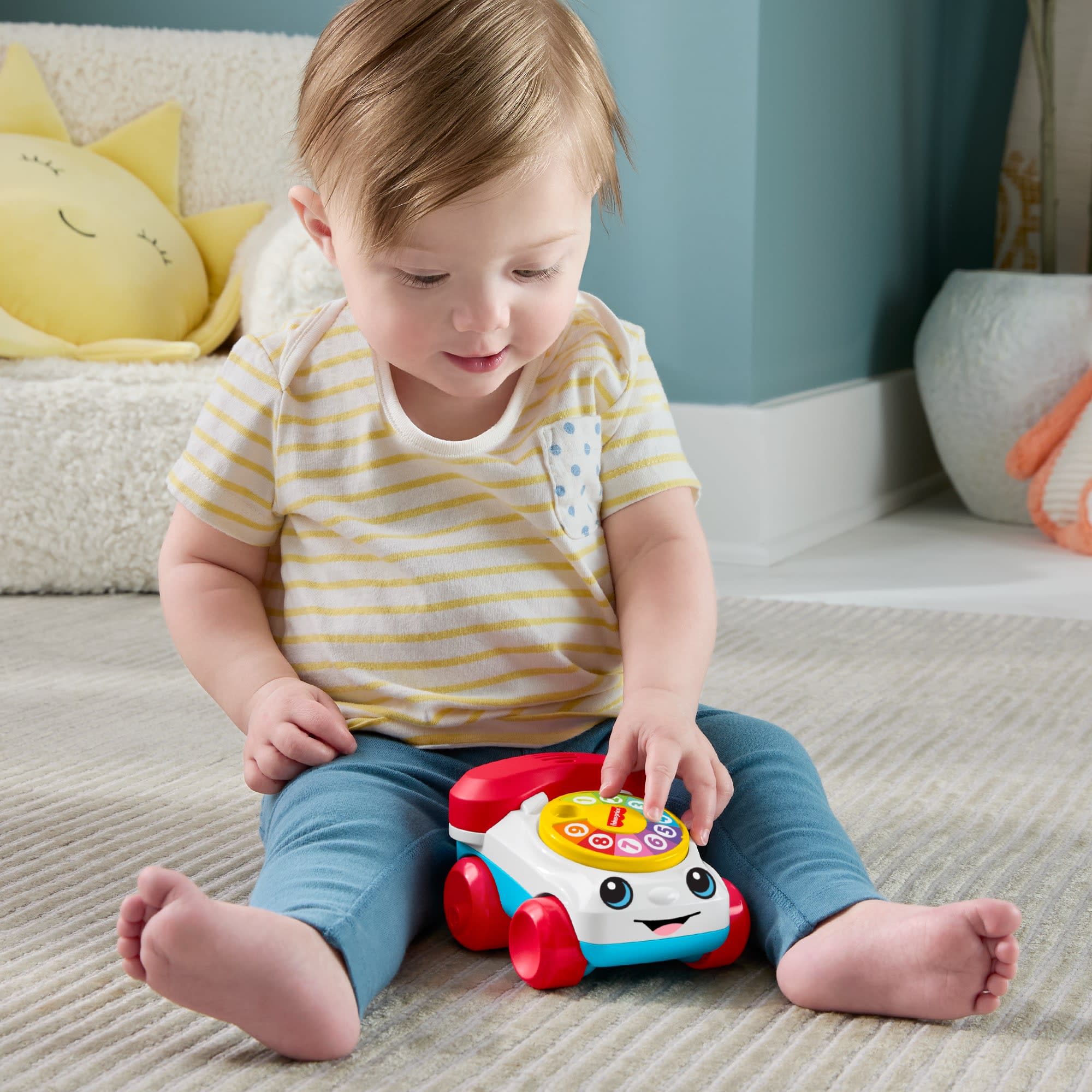 Fisher-Price-Mon Premier Téléphone Animé à Pousser-Avec Effets Sonores - Image 2