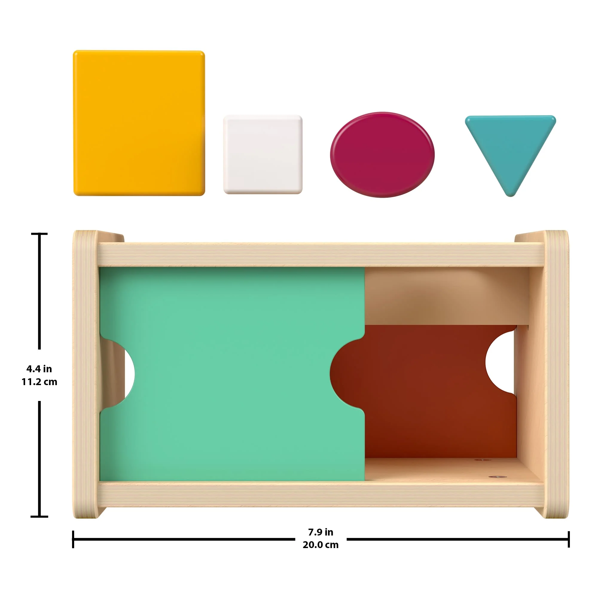 Fisher-Price Montessori Wooden Sort & Find Object Permanence Box, Baby Learning Toy - Image 5