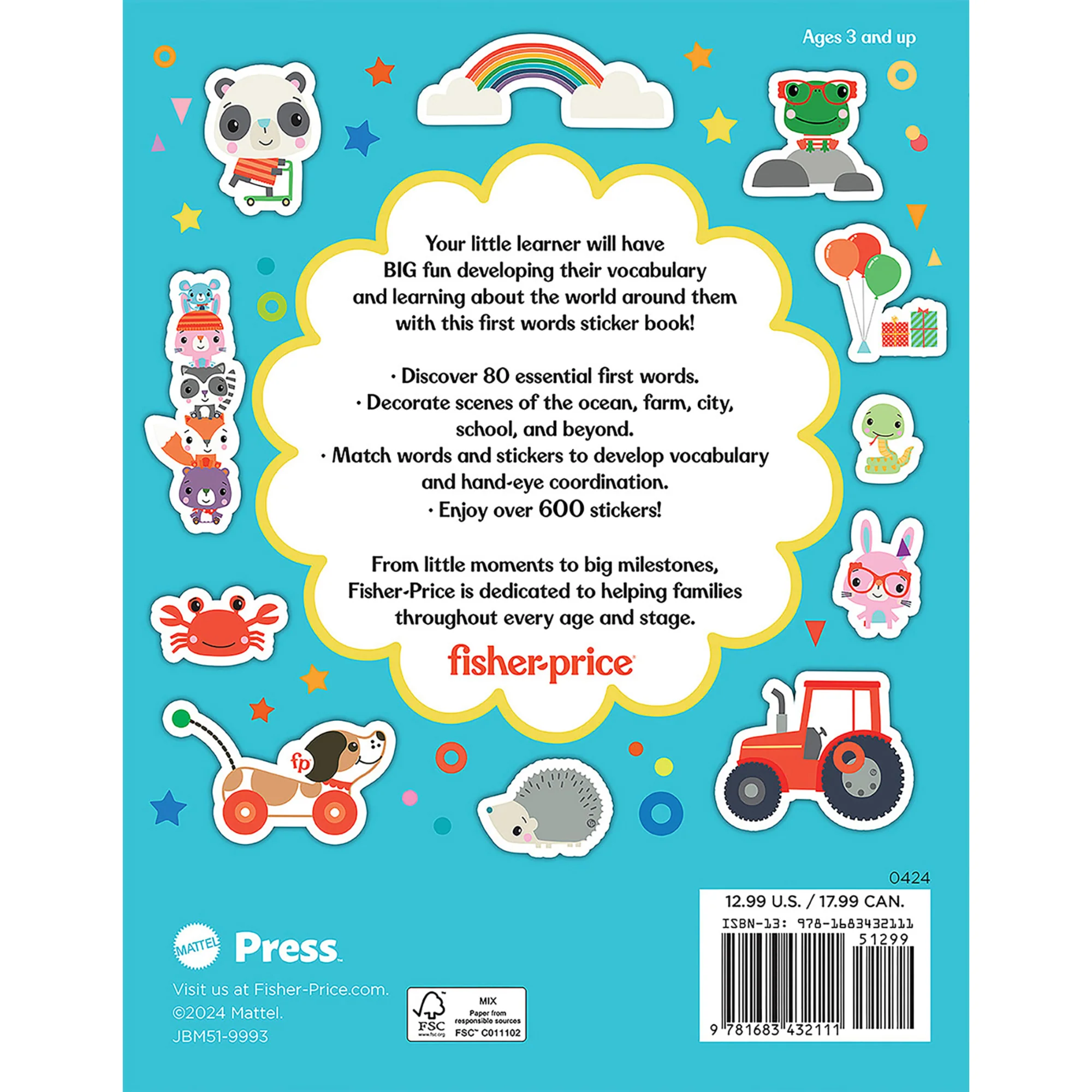 Fisher-Price My First Sticker Book (Ages 3-6) - Image 2