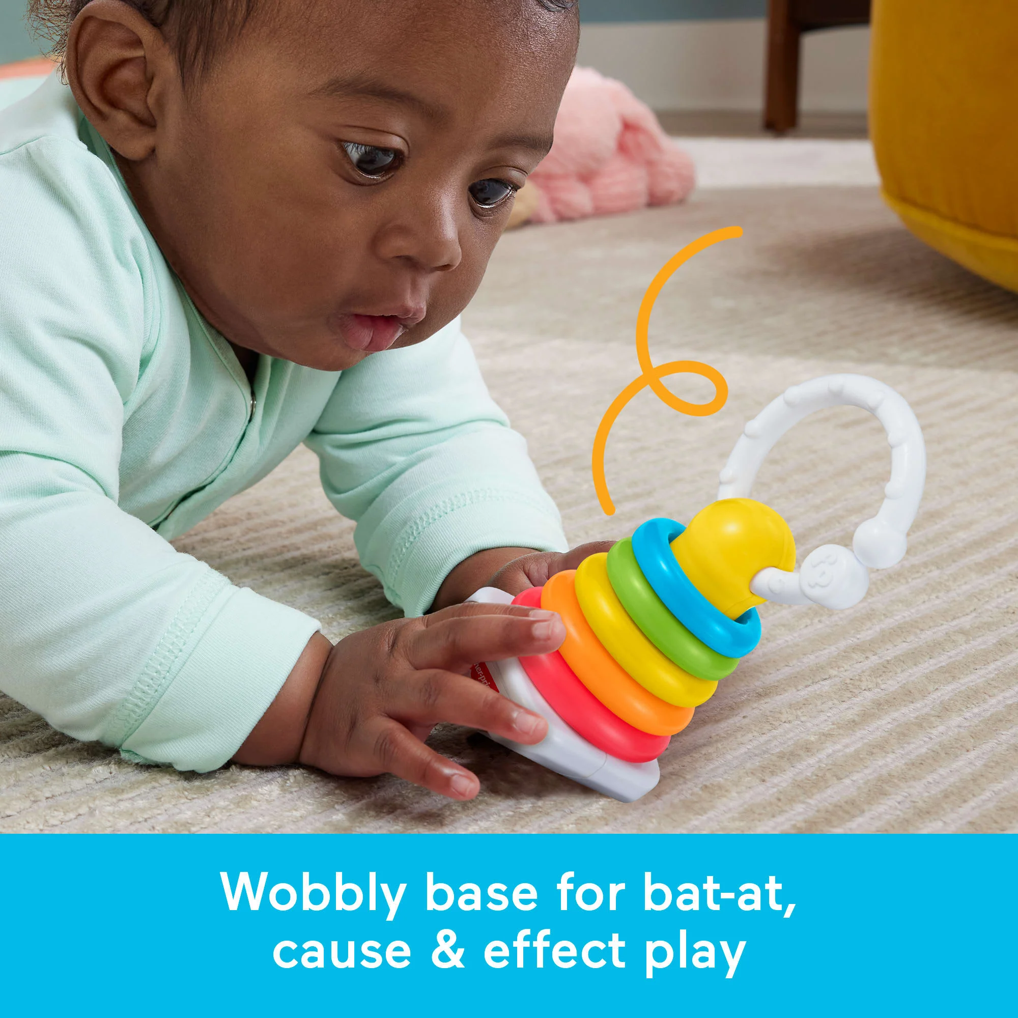 Fisher-Price Newborn Classic 2-Pack, Baby Rattle & Sensory Activity Toys For Developmental Play - Image 4